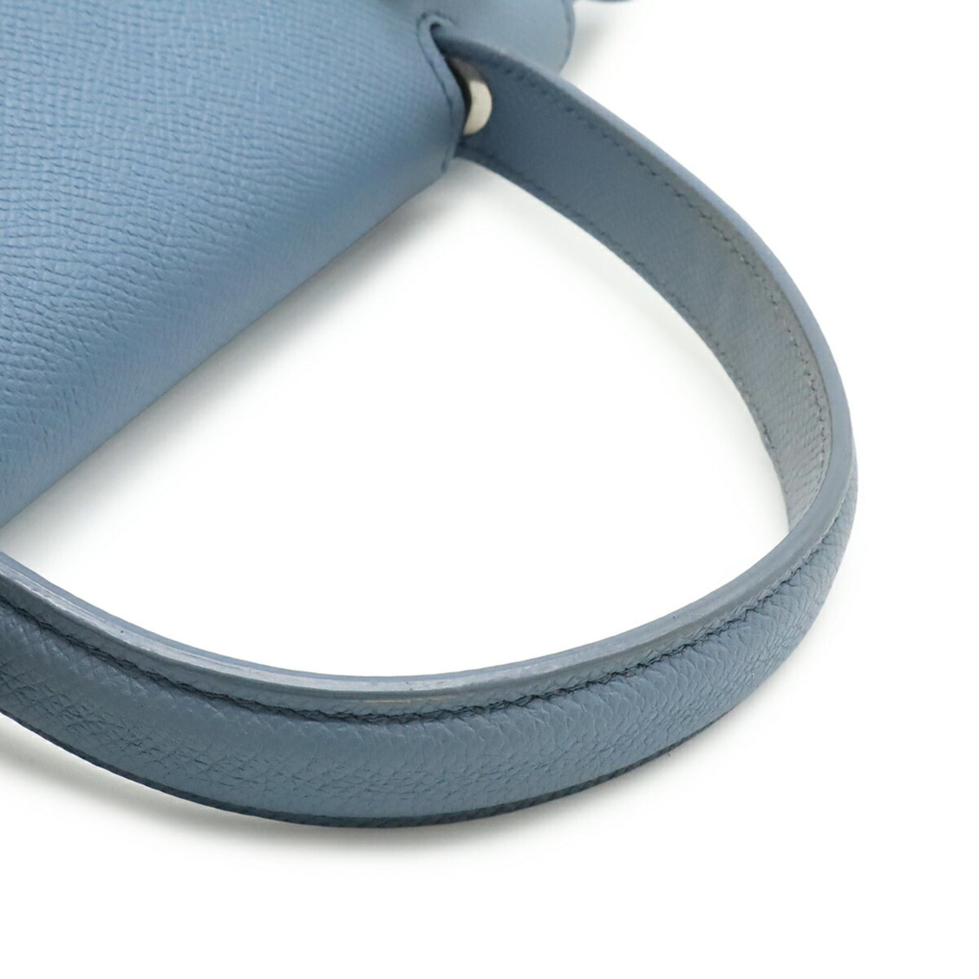 Celine CELINE Belt Bag Micro Handbag Shoulder Leather Light Blue 189153 Size ONE SIZE - 5 Thumbnail