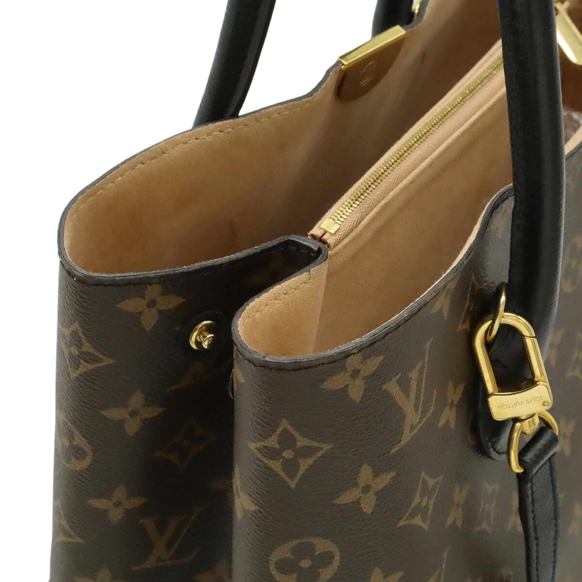 Louis Vuitton Louis Vuitton Monogram Flandrin Handbag Shoulder Bag Leather Noir Black M41595 Size ONE SIZE - 6 Thumbnail