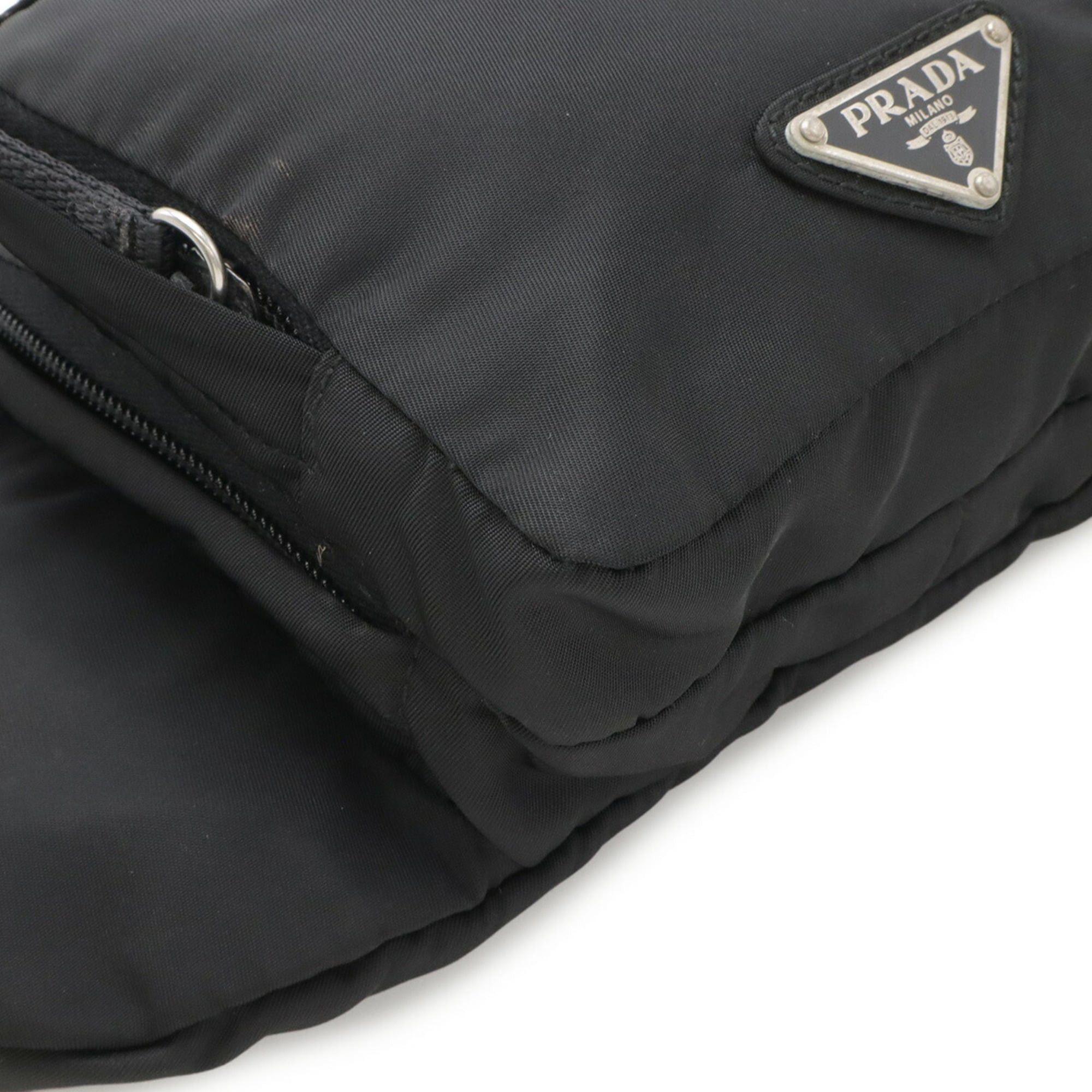 Prada PRADA Waist Bag, Pouch, Body Hip Nylon, NERO Black, VA0056 Size ONE SIZE - 4 Thumbnail