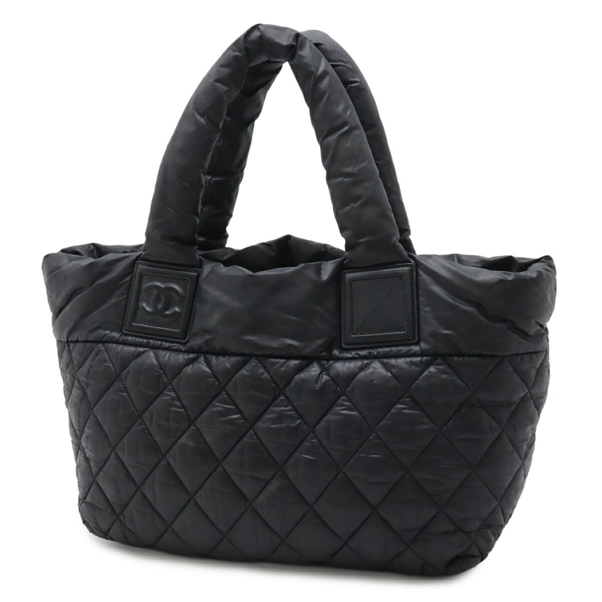 Chanel CHANEL Coco Cocoon Small Tote Bag, Handbag, Quilted Nylon Leather, Black, A48610 Size ONE SIZE - 3 Thumbnail