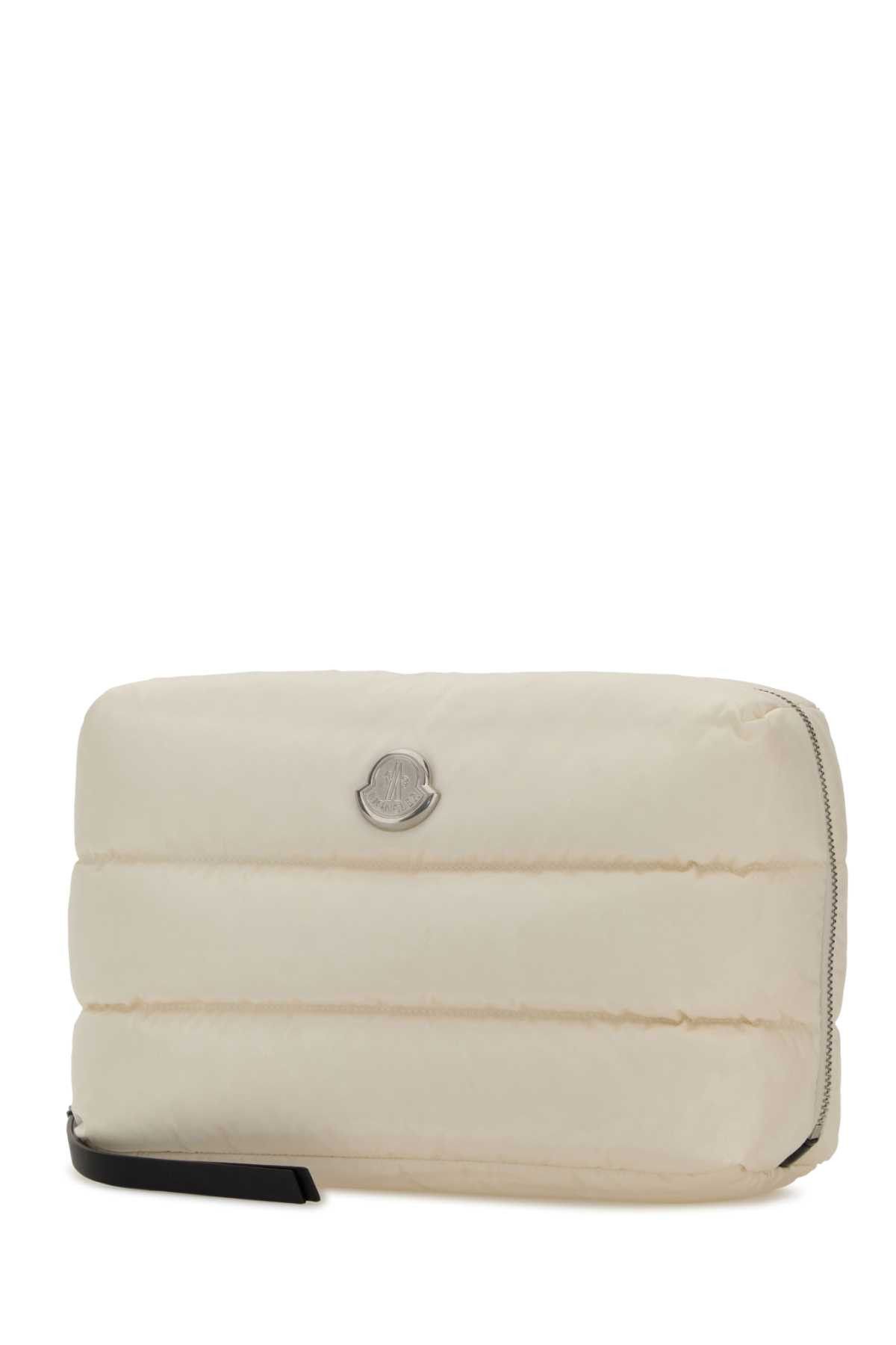 Moncler White Fabric Beauty Case Size ONE SIZE - 2 Thumbnail