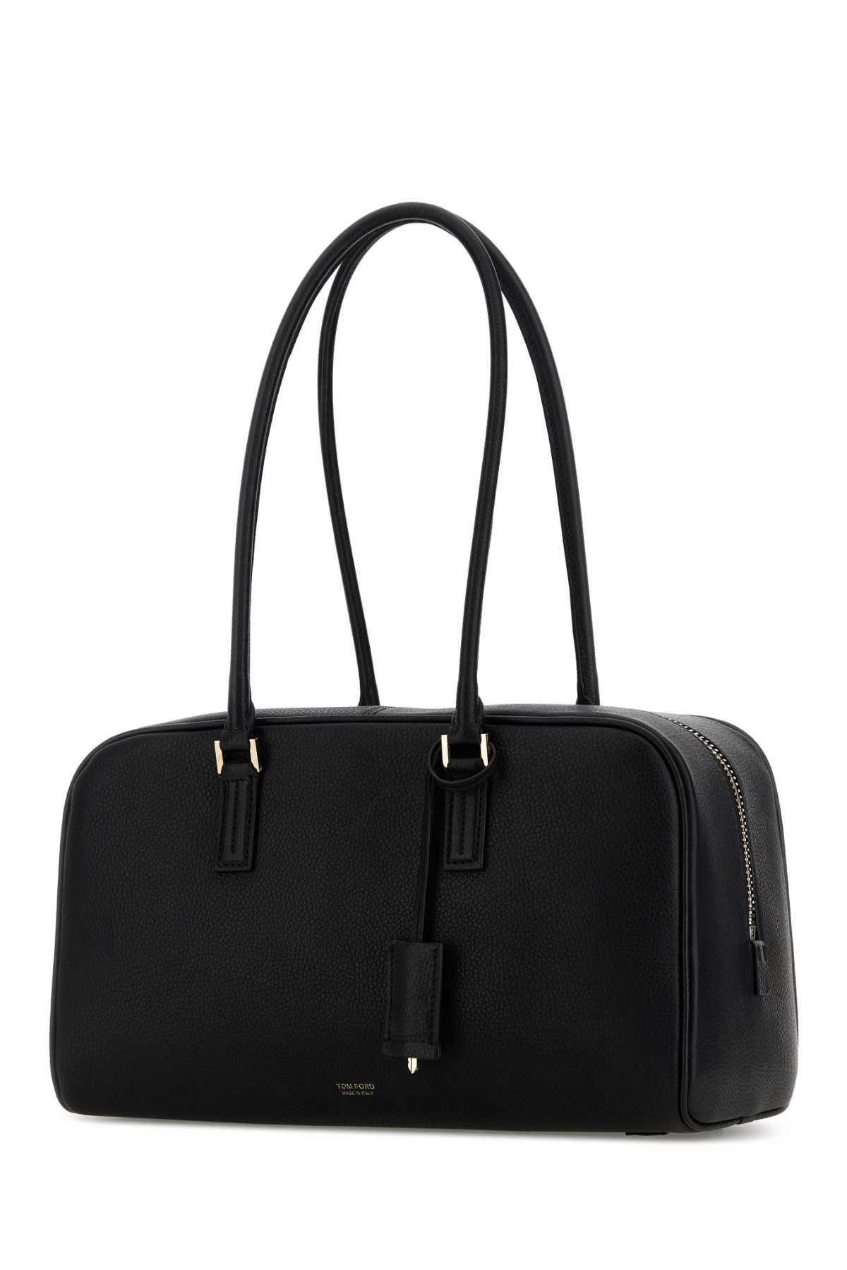 Tom Ford Black Leather Shoulder Bag Size ONE SIZE - 2 Thumbnail