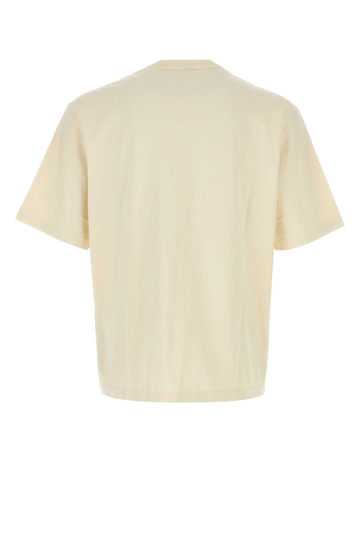 Stone Island Cream Cotton T-Shirt Size US M / EU 48-50 / 2 - 2 Thumbnail