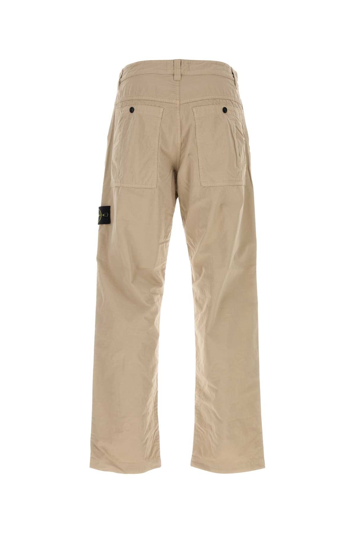 Stone Island Beige Cotton Pant Size US 33 - 2 Thumbnail