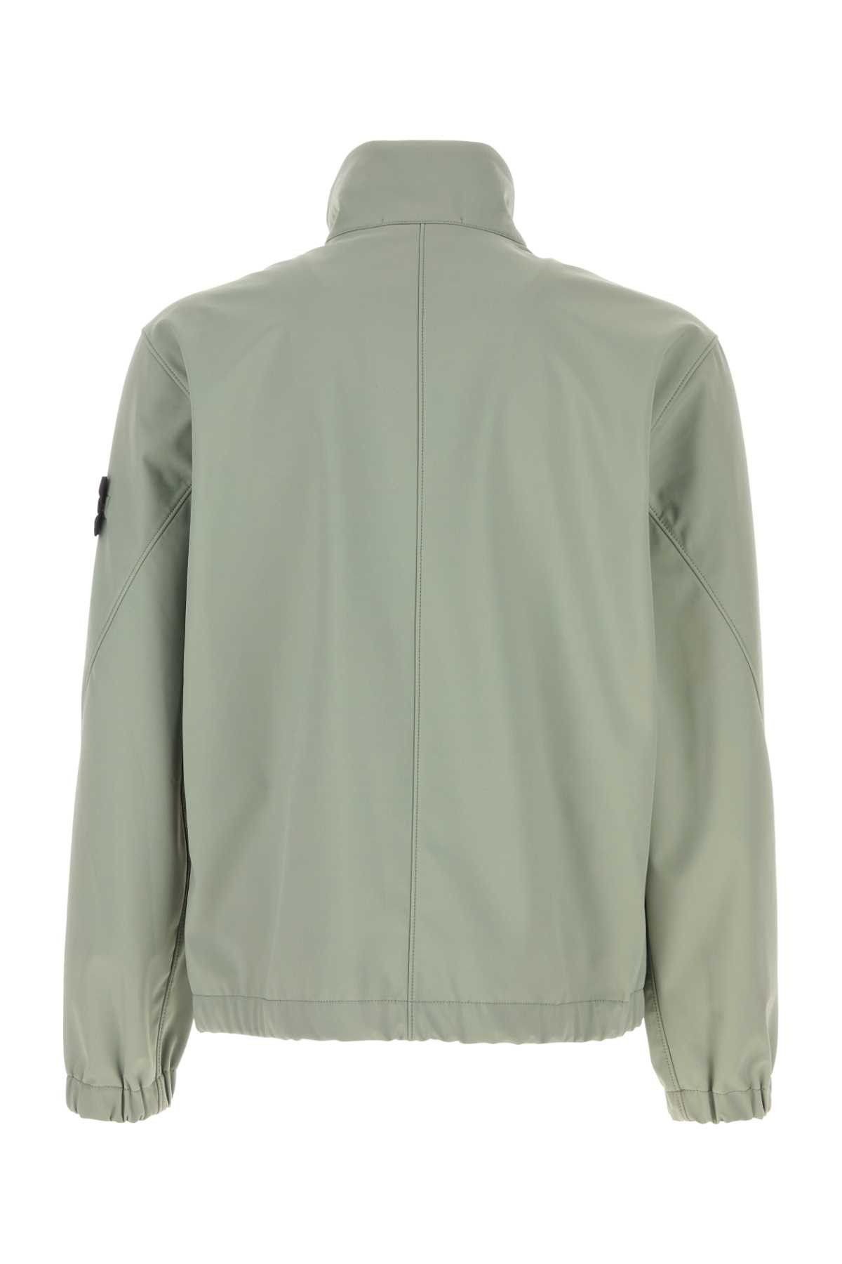 Stone Island Mint Green Stretch Polyester Jacket Size US XXL / EU 58 / 5 - 2 Thumbnail