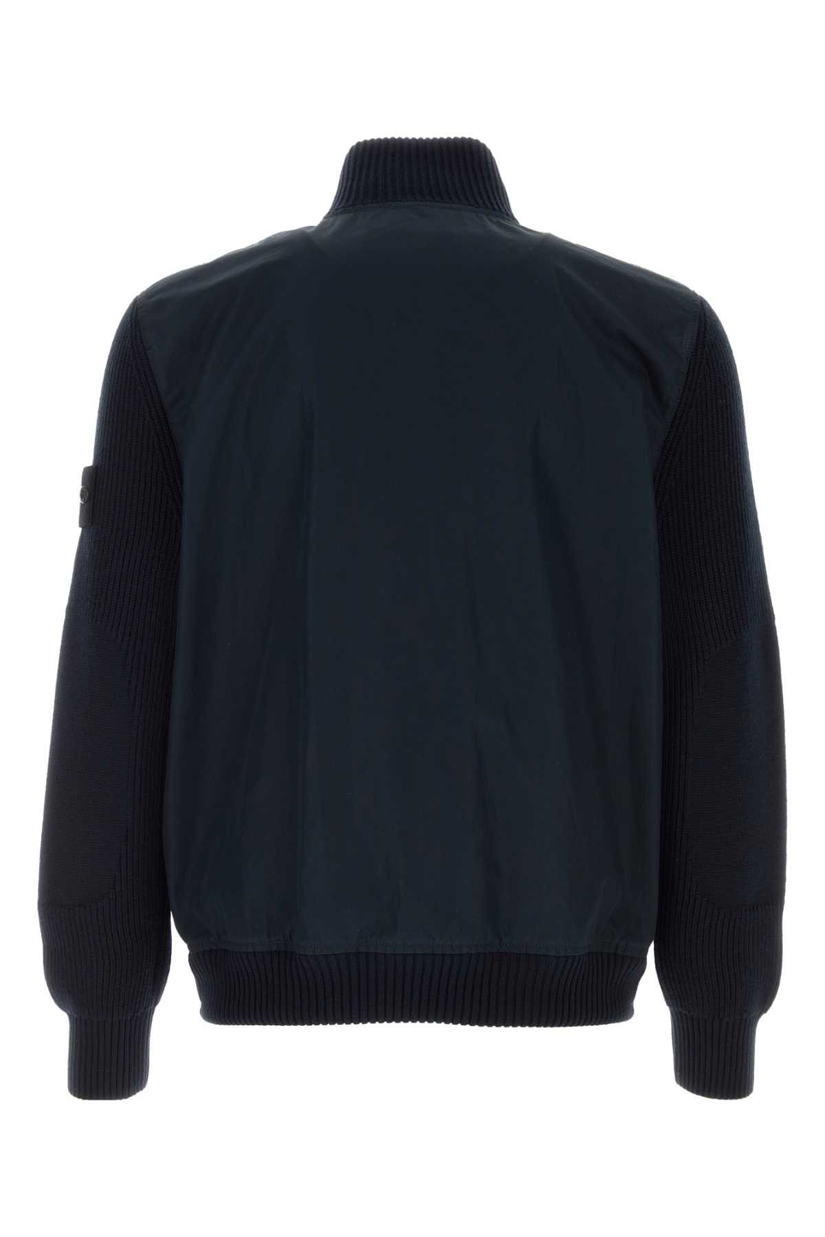 Stone Island Navy Blue Cotton Jacket Size US M / EU 48-50 / 2 - 2 Thumbnail
