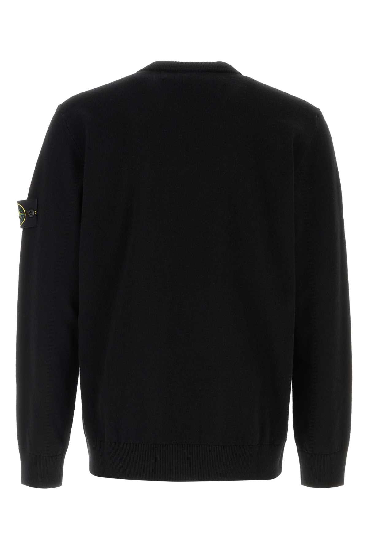 Stone Island Black Wool Sweater Size US XL / EU 56 / 4 - 2 Thumbnail