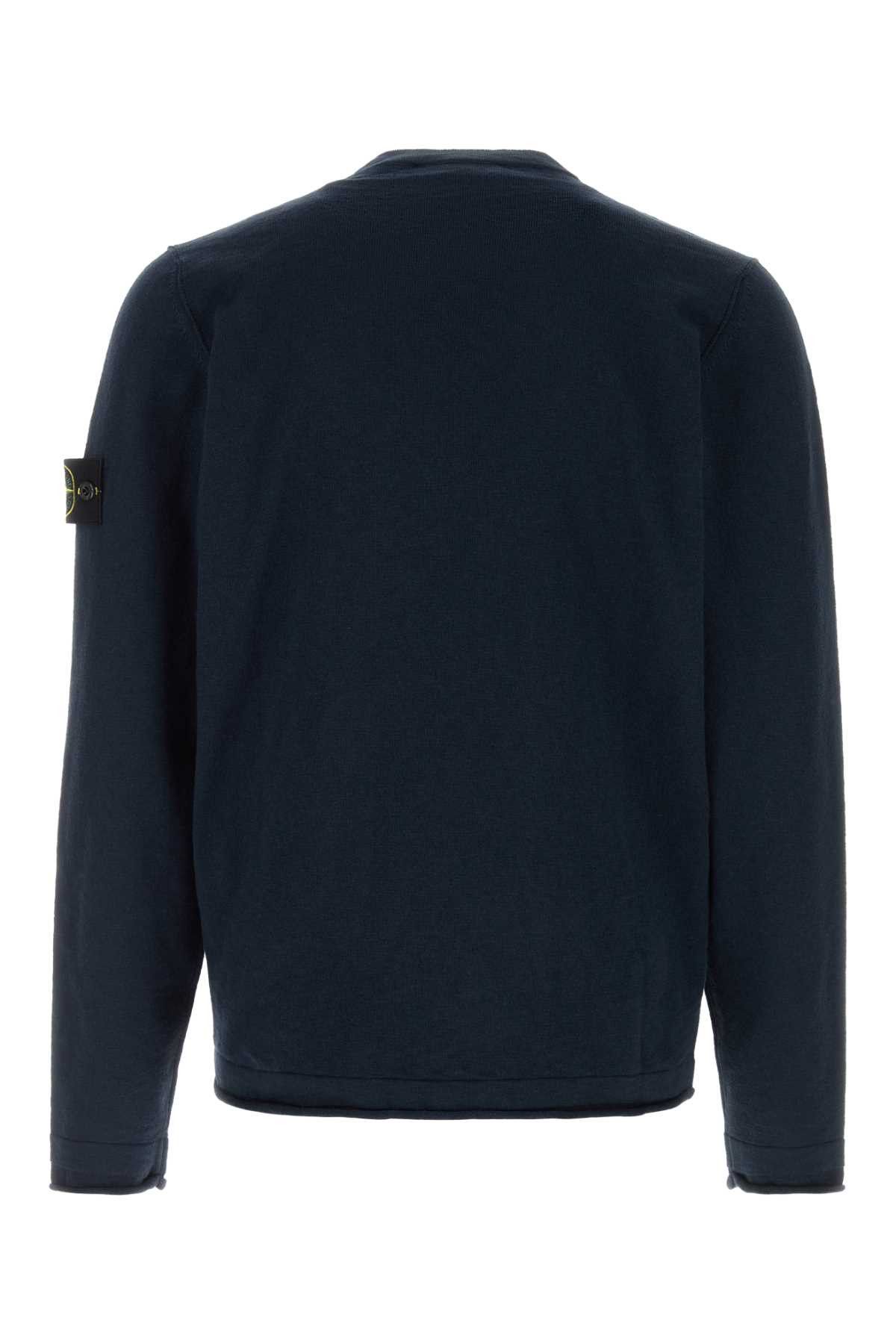 Stone Island Midnight Blue Cotton Blend Sweater Size US M / EU 48-50 / 2 - 2 Thumbnail