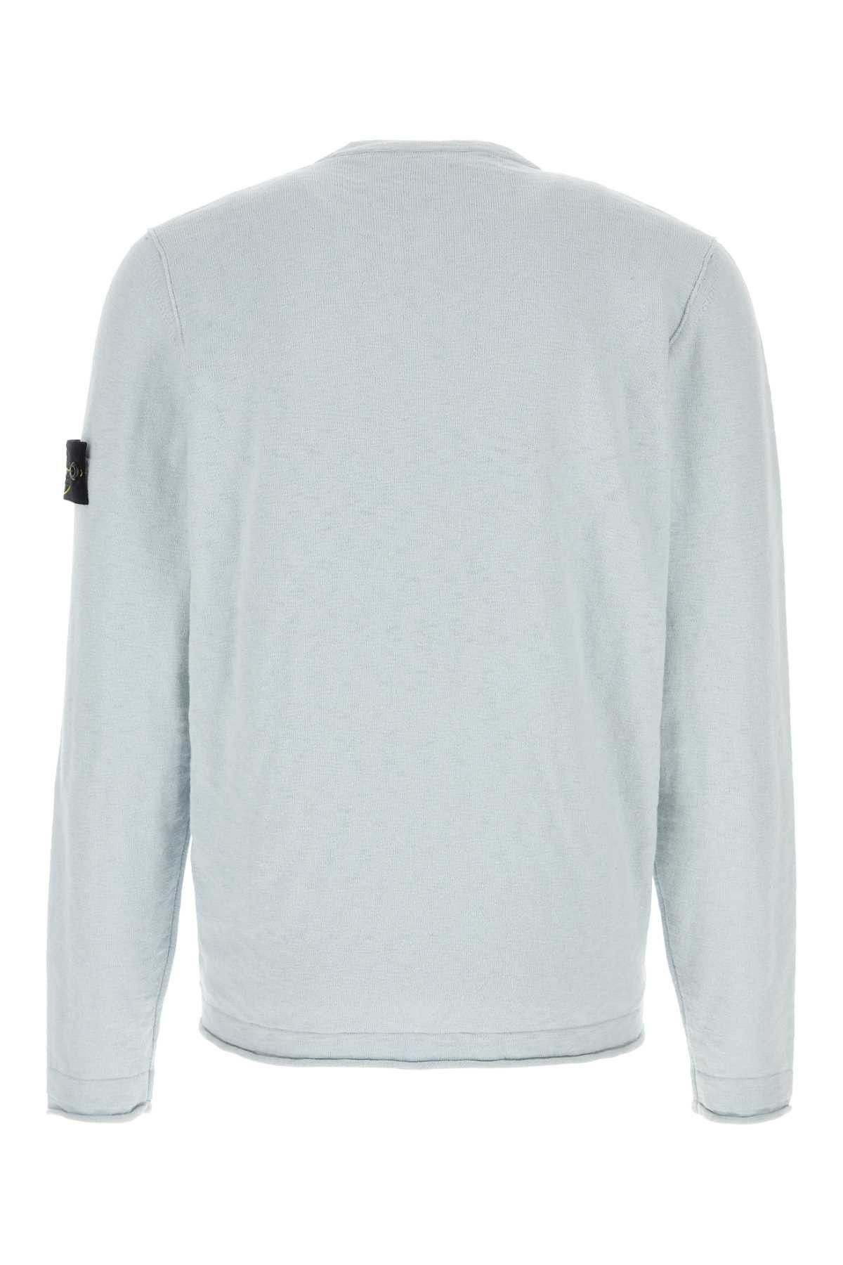 Stone Island Pastel Light Blue Cotton Blend Sweater Size US XL / EU 56 / 4 - 2 Thumbnail