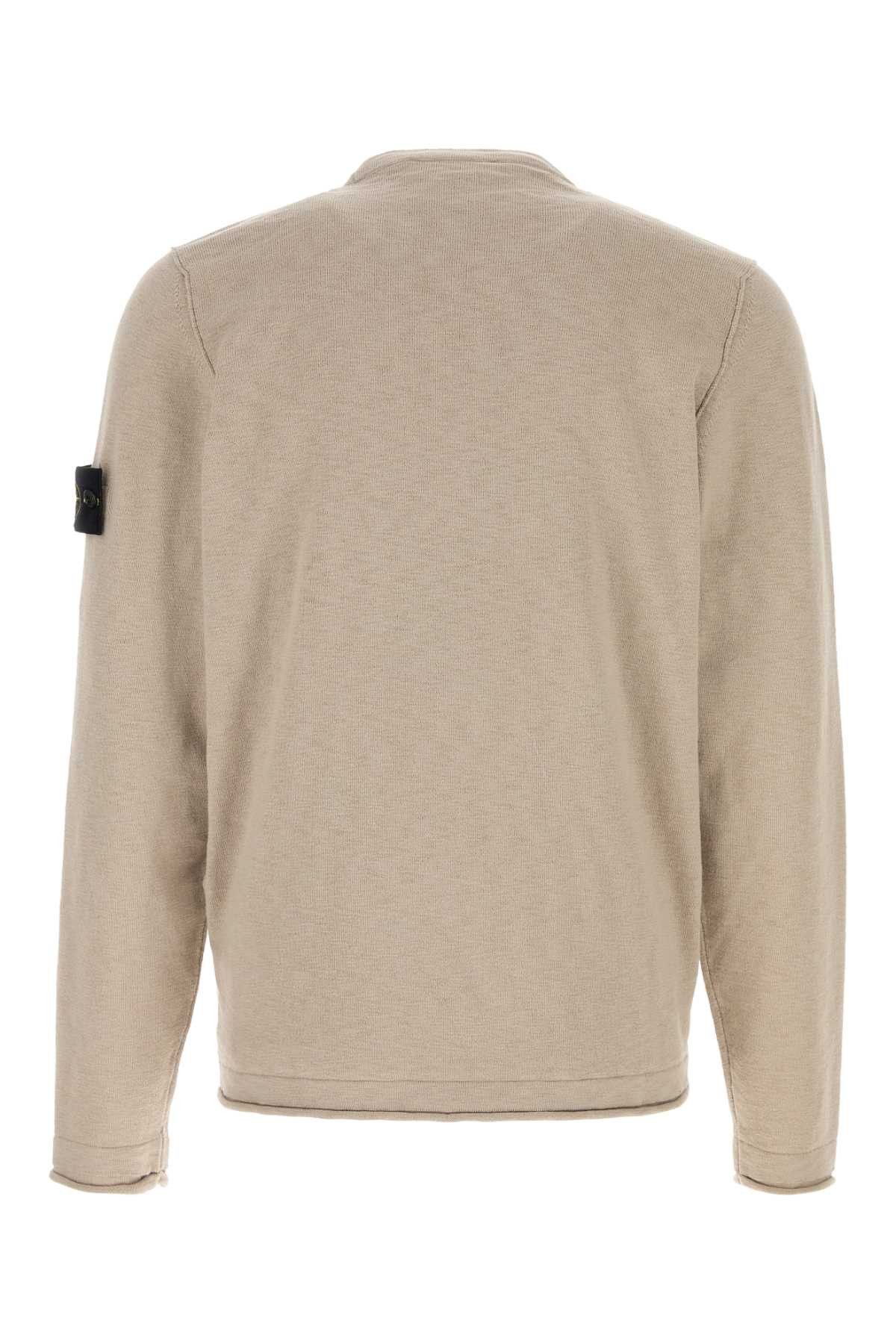 Stone Island Cappuccino Cotton Blend Sweater Size US XL / EU 56 / 4 - 2 Thumbnail