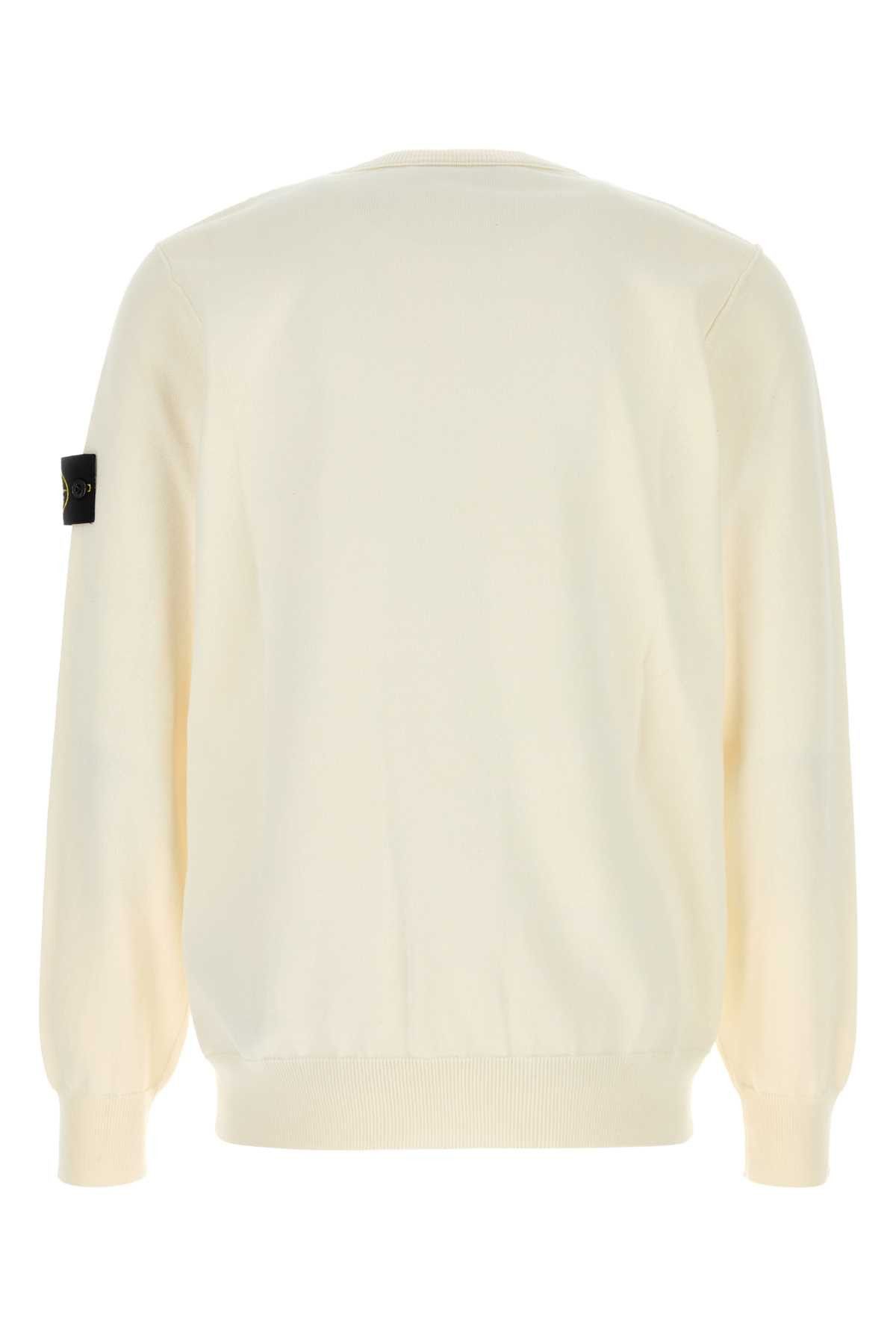 Stone Island Ivory Cotton Sweater Size US XL / EU 56 / 4 - 2 Thumbnail