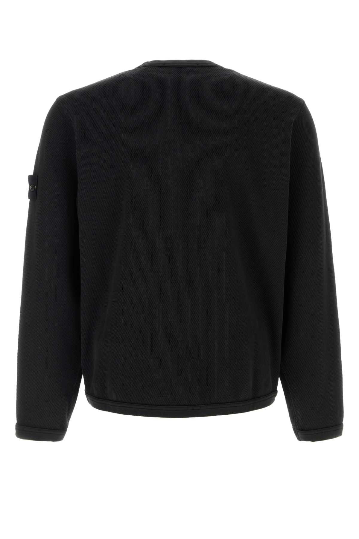 Stone Island Black Cotton Sweatshirt Size US XL / EU 56 / 4 - 2 Thumbnail