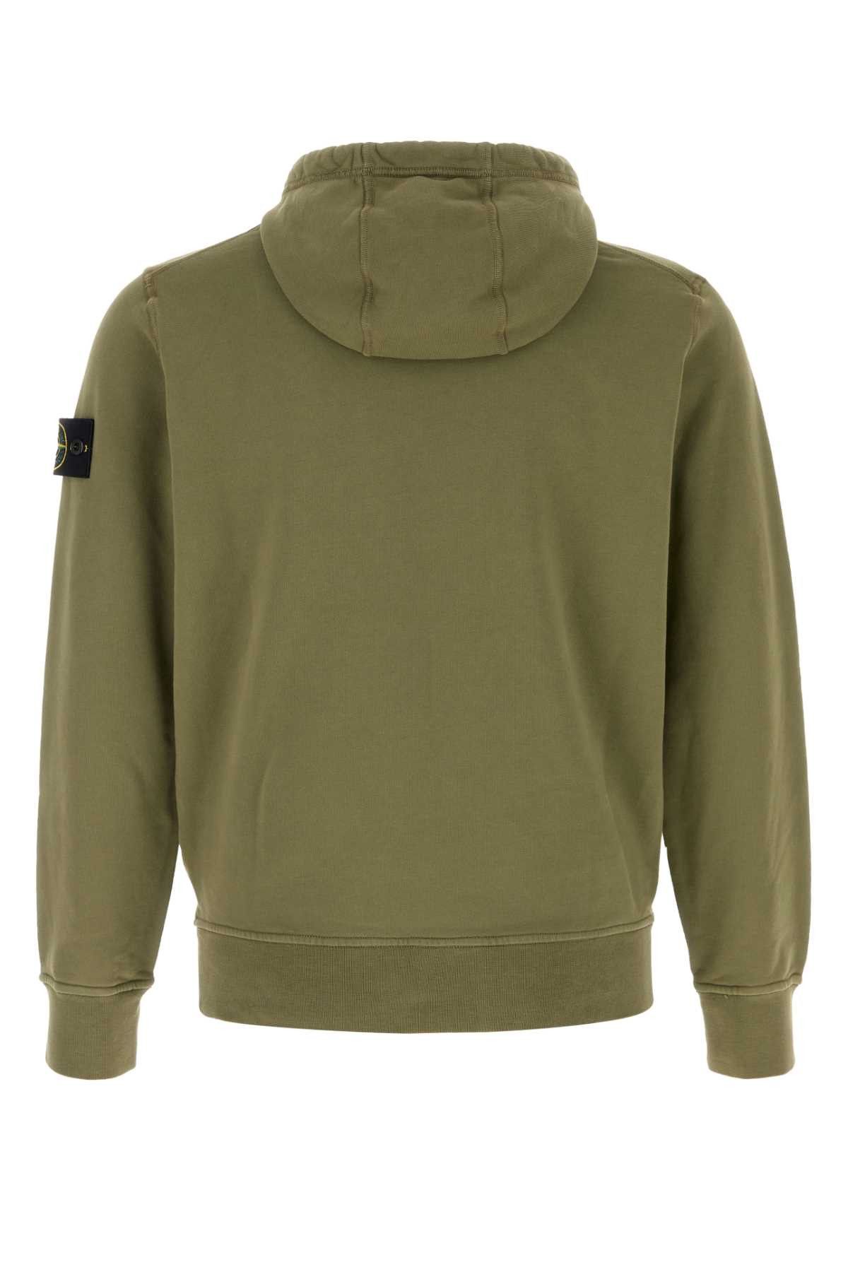 Stone Island Army Green Cotton Sweatshirt Size US S / EU 44-46 / 1 - 2 Thumbnail