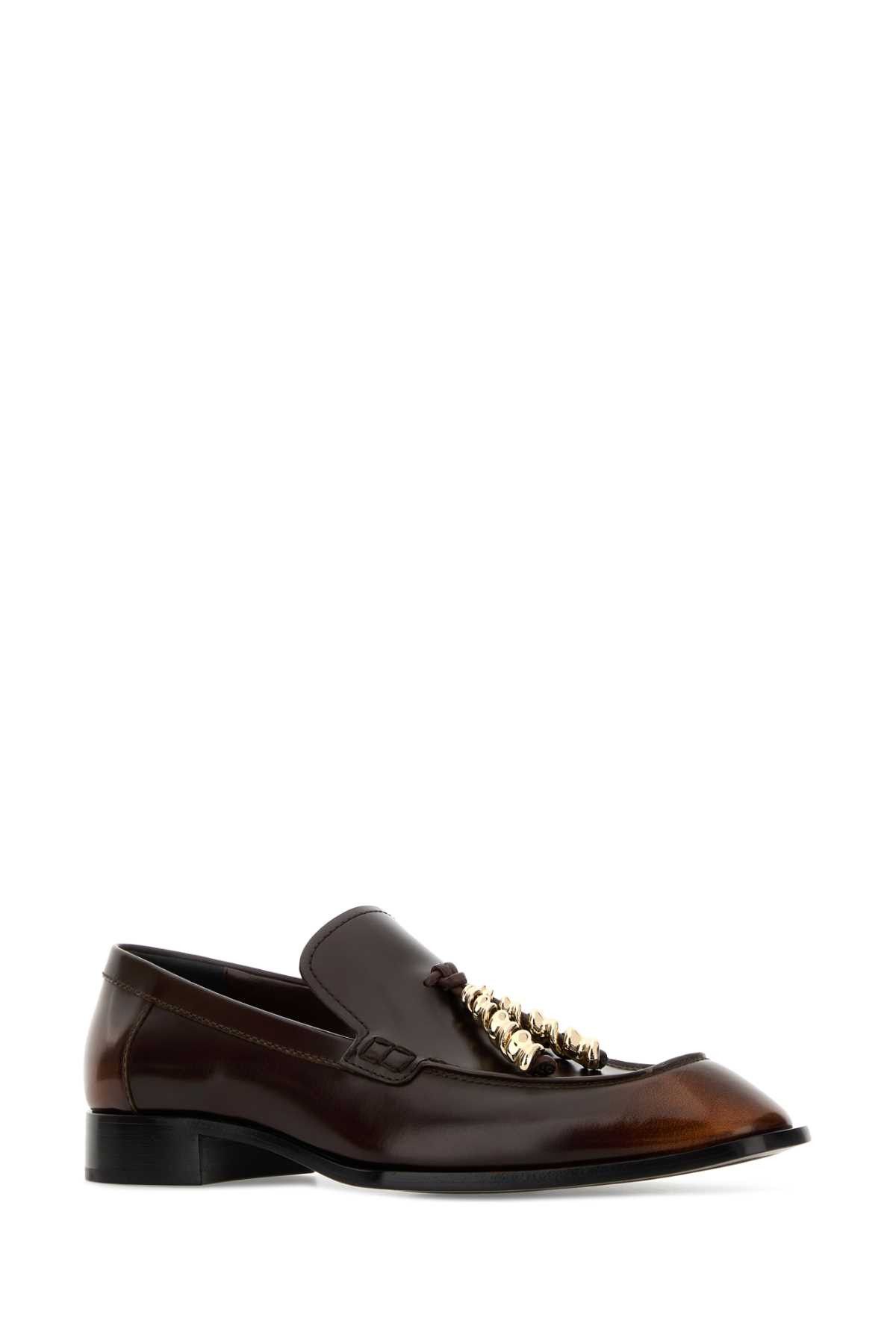 Loewe Chocolate Leather Edge Loafers Size US 6 / IT 36 - 2 Thumbnail