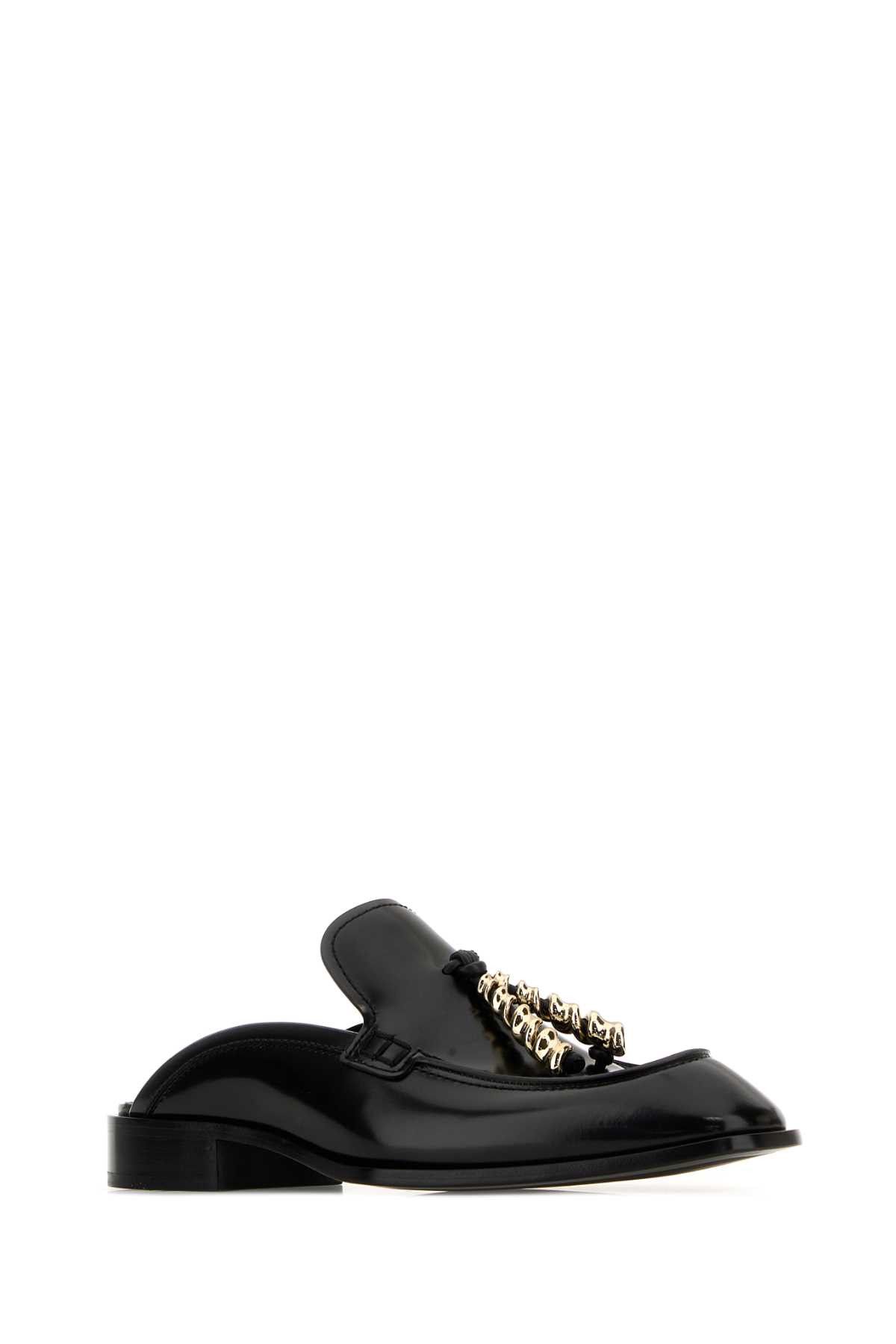 Loewe Black Leather Edge Slippers Size US 6 / IT 36 - 2 Thumbnail