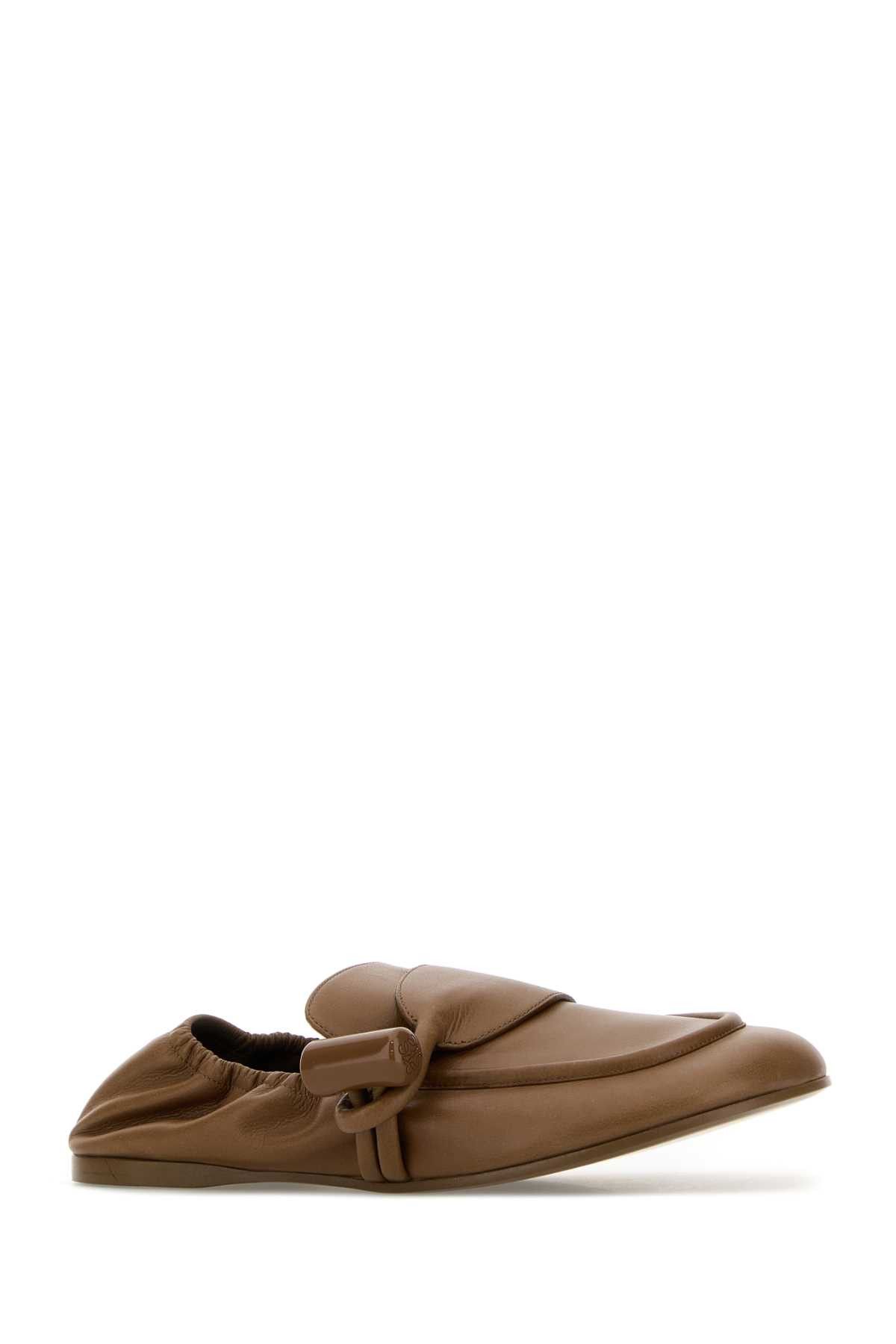 Loewe Camel Leather Toggle Loafers Size US 8 / IT 38 - 2 Thumbnail
