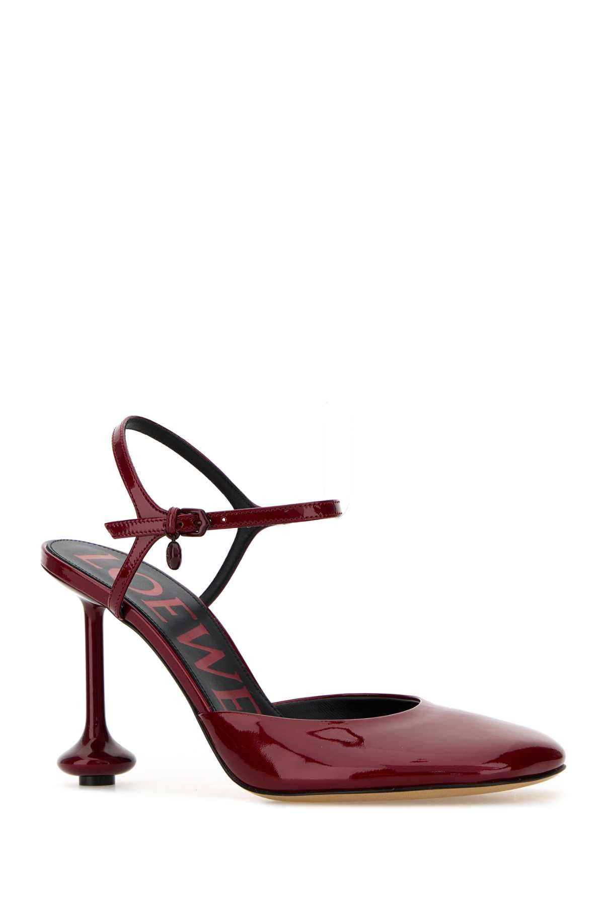 Loewe Tiziano Red Leather Toy Pumps Size US 6 / IT 36 - 2 Thumbnail