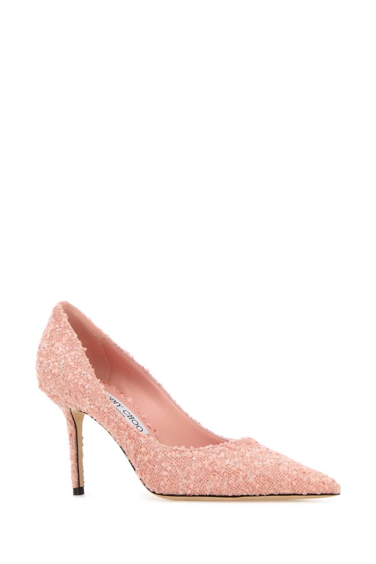 Jimmy Choo Pink Tweed Love Pumps Size US 10 / IT 40 - 2 Thumbnail
