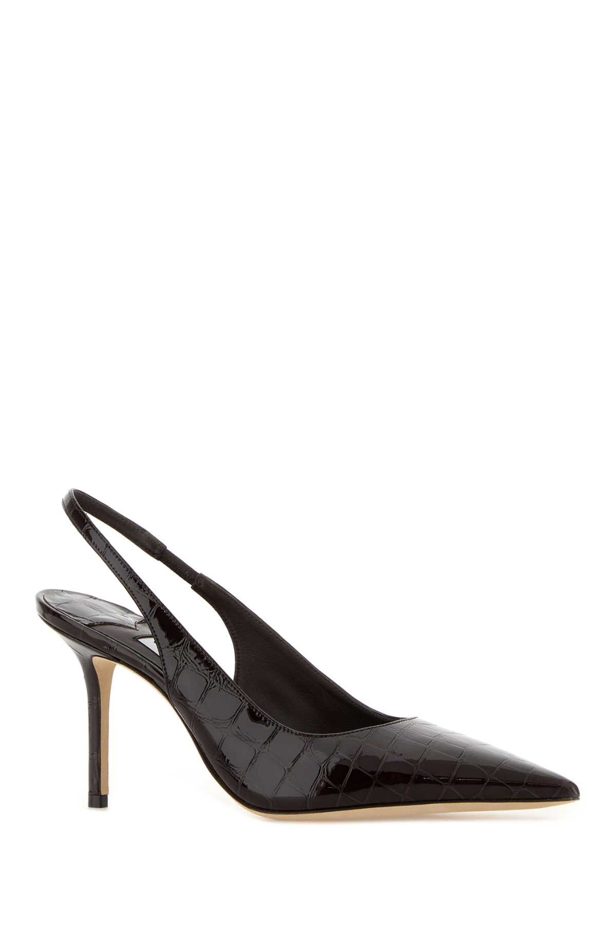 Jimmy Choo Dark Brown Leather Love Pumps Size US 9 / IT 39 - 2 Thumbnail