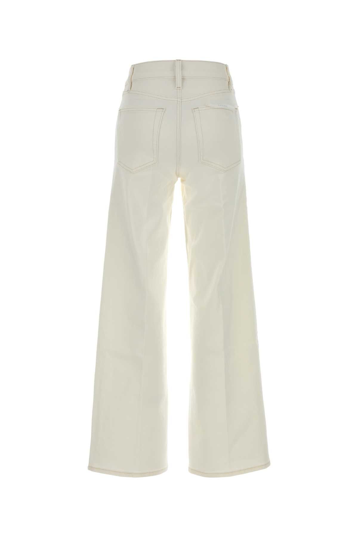 Frame White Stretch Denim Le Slim Palazzo Jeans Size 25" / US 0 / IT 36 - 2 Thumbnail