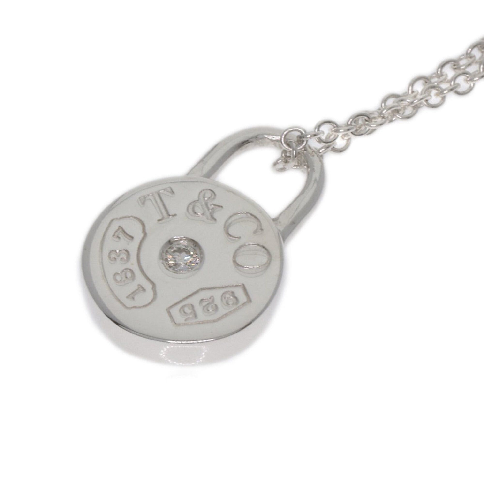 Tiffany & Co. Tiffany & Co. 1837 Round Rock Diamond Necklace, Silver, Women's. Size ONE SIZE - 5 Thumbnail