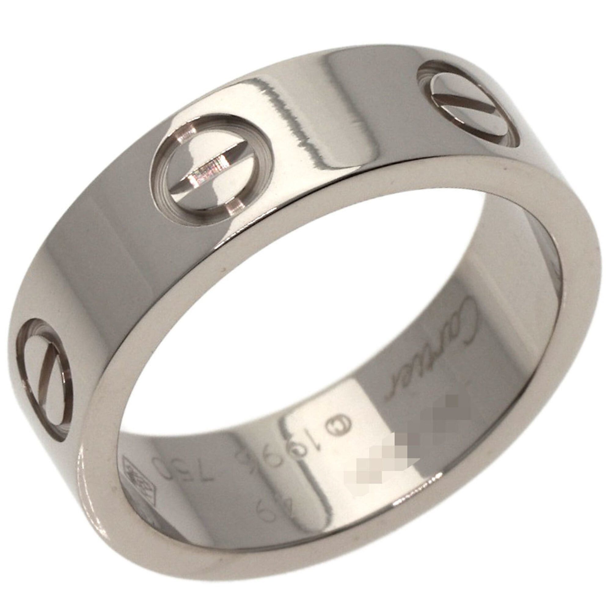 Cartier Cartier Love Ring #49, 18K White Gold, Women's Ring, CARTIER Size ONE SIZE - 2 Thumbnail