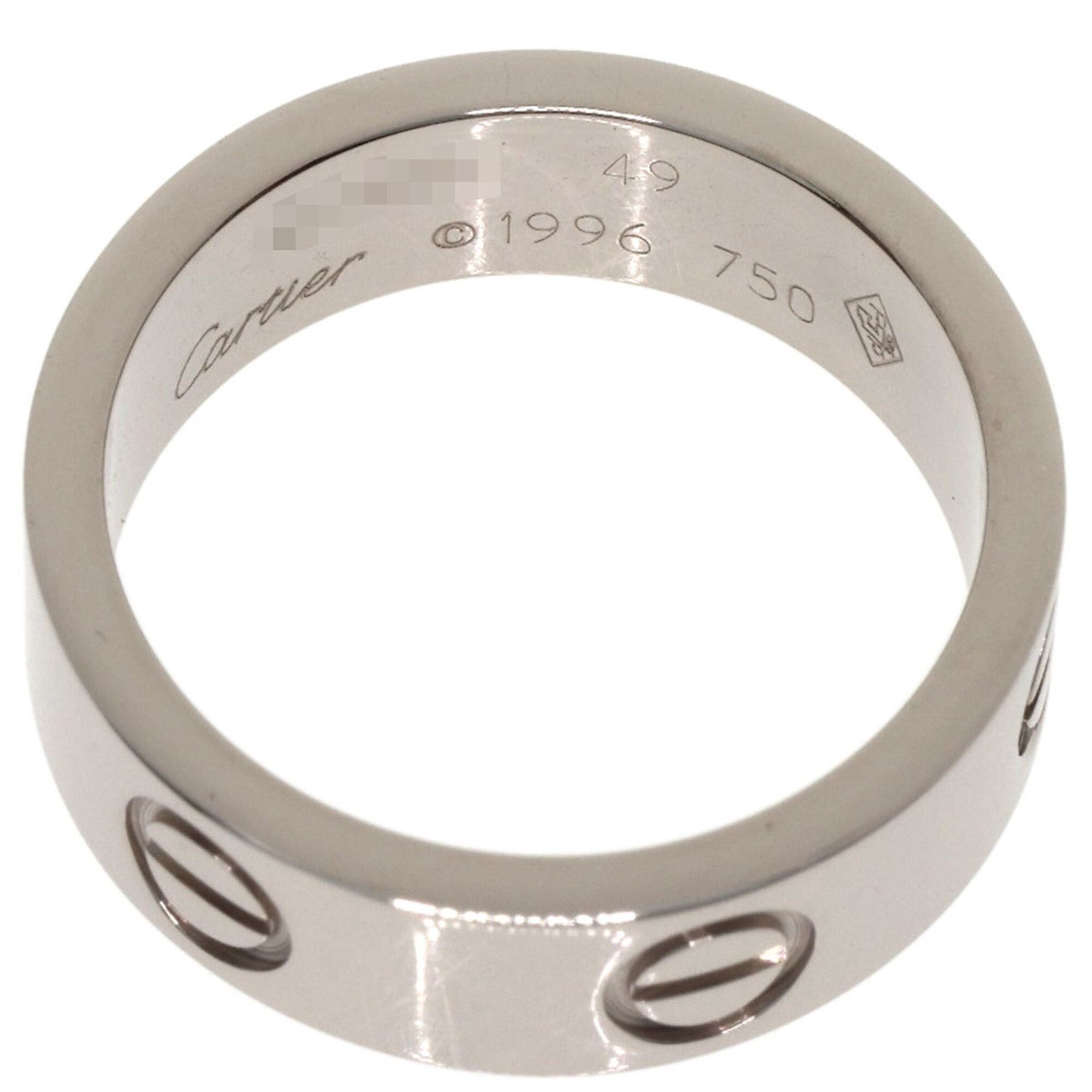 Cartier Cartier Love Ring #49, 18K White Gold, Women's Ring, CARTIER Size ONE SIZE - 4 Thumbnail