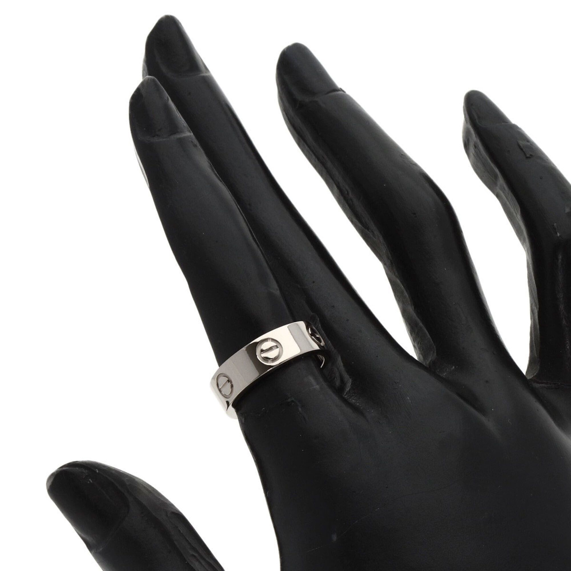 Cartier Cartier Love Ring #49, 18K White Gold, Women's Ring, CARTIER Size ONE SIZE - 5 Thumbnail