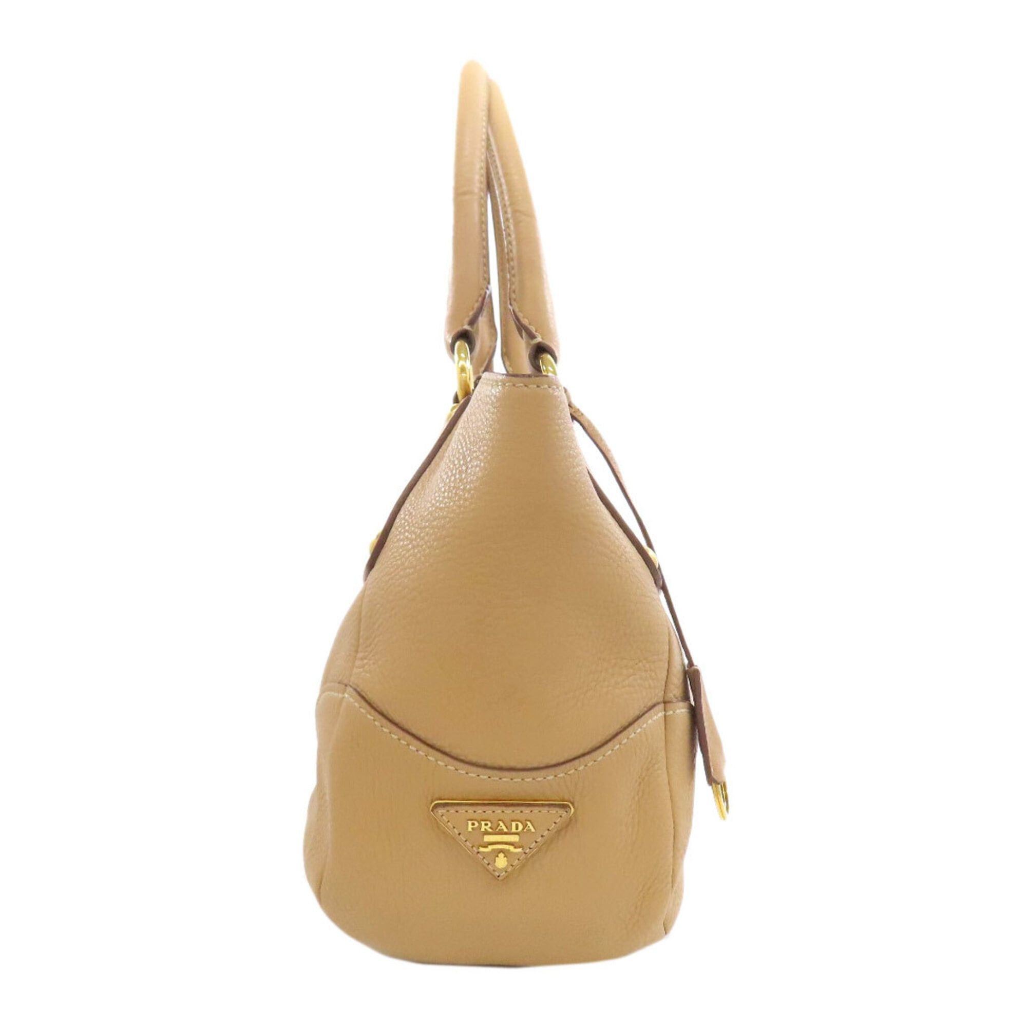Prada Prada Logo Leather Handbag for Women PRADA Size ONE SIZE - 3 Thumbnail
