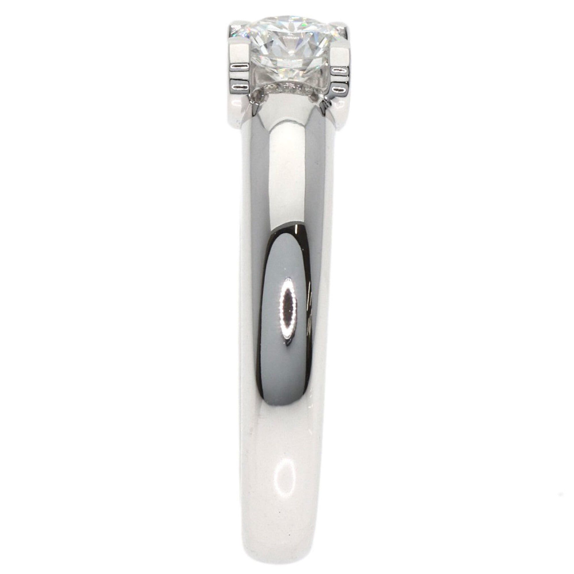 Cartier Cartier C de Solitaire #48 Ring, 18K White Gold, Women's, CARTIER Size ONE SIZE - 3 Thumbnail