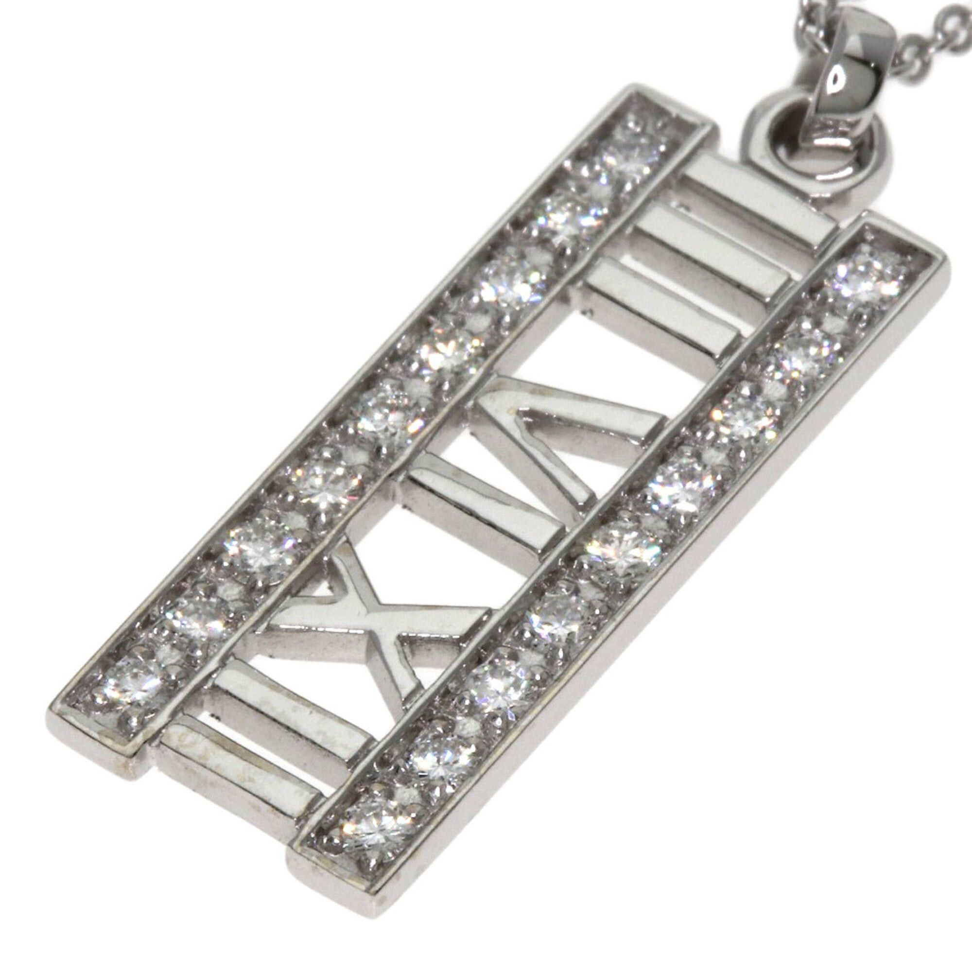 Tiffany & Co. Tiffany & Co. Atlas Bar Diamond Necklace, 18K White Gold, Women's. Size ONE SIZE - 5 Thumbnail