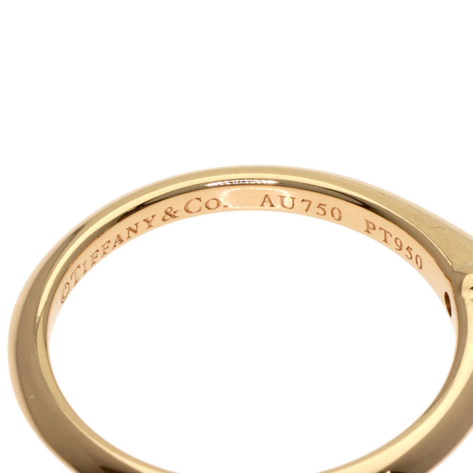 Tiffany & Co. Tiffany & Co. Solitaire Diamond Ring, 18K Pink Gold/PT950, Women's. Size ONE SIZE - 5 Thumbnail