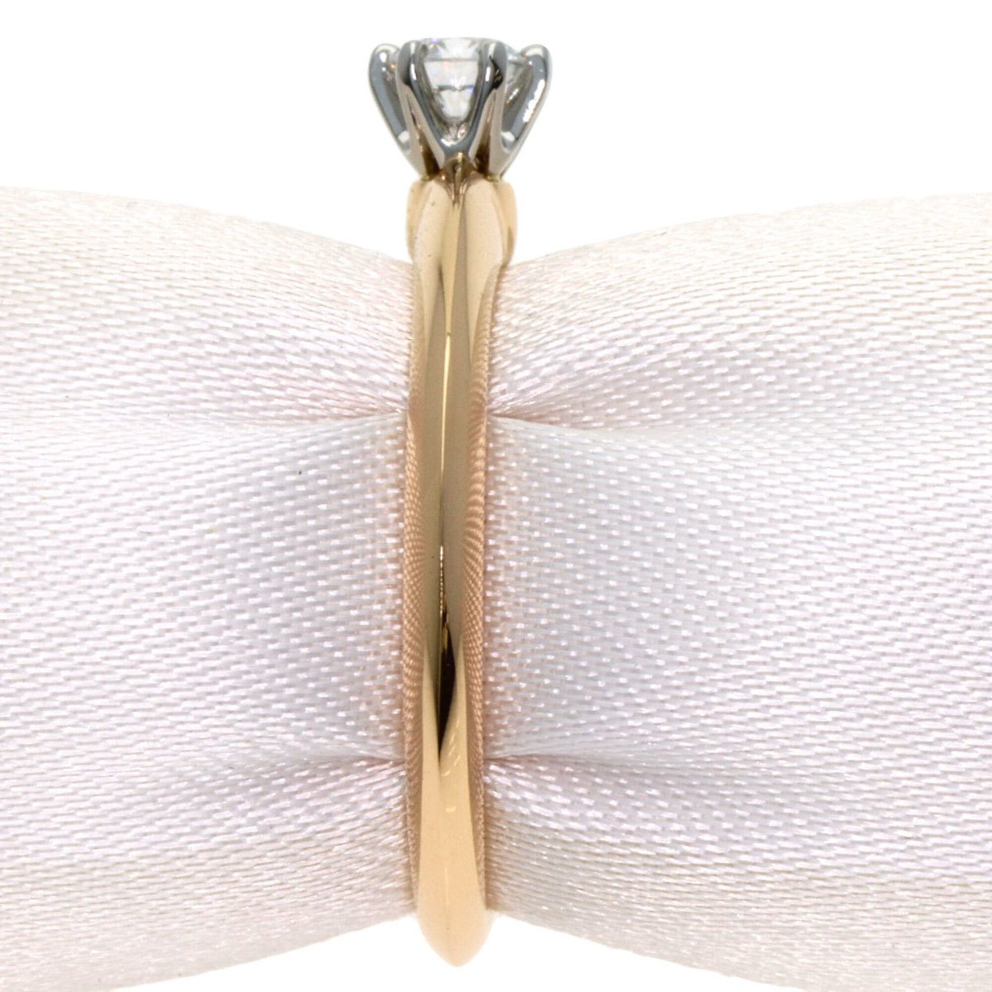 Tiffany & Co. Tiffany & Co. Solitaire Diamond Ring, 18K Pink Gold/PT950, Women's. Size ONE SIZE - 3 Thumbnail