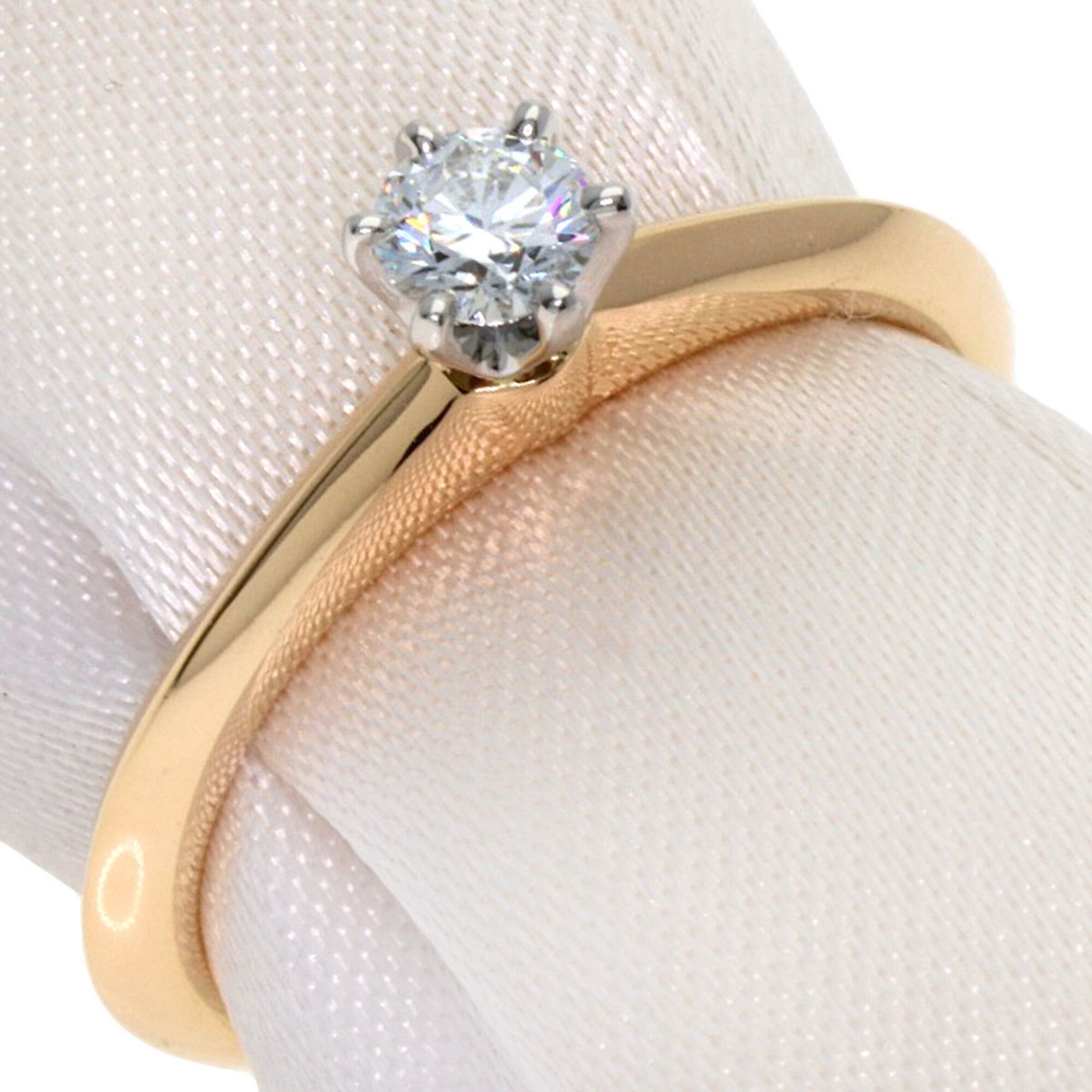 Tiffany & Co. Tiffany & Co. Solitaire Diamond Ring, 18K Pink Gold/PT950, Women's. Size ONE SIZE - 2 Thumbnail