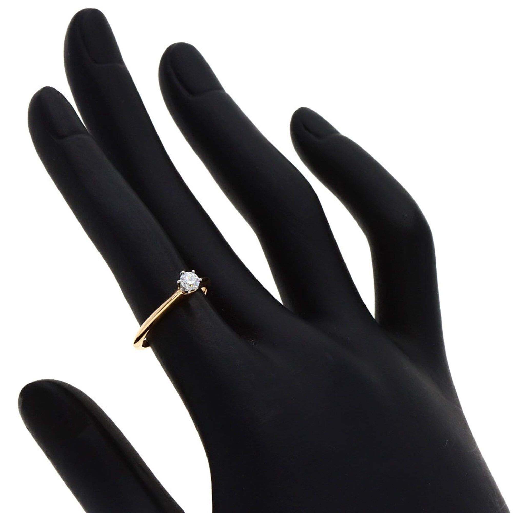Tiffany & Co. Tiffany & Co. Solitaire Diamond Ring, 18K Pink Gold/PT950, Women's. Size ONE SIZE - 6 Thumbnail