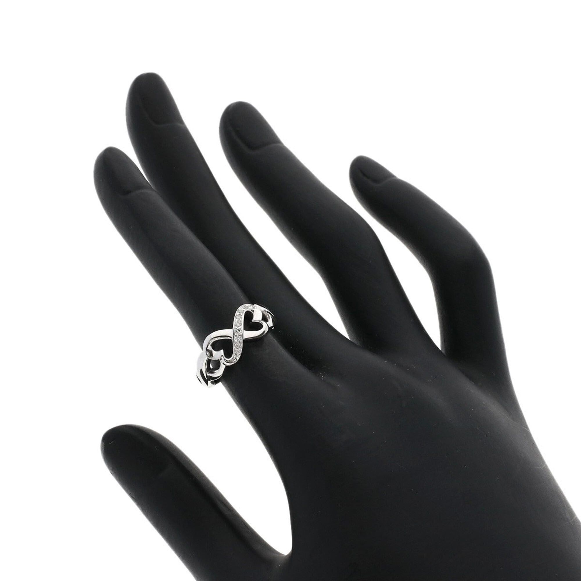 Tiffany & Co. Tiffany & Co. Double Loving Heart Diamond Ring, 18K White Gold, Women's. Size ONE SIZE - 6 Thumbnail