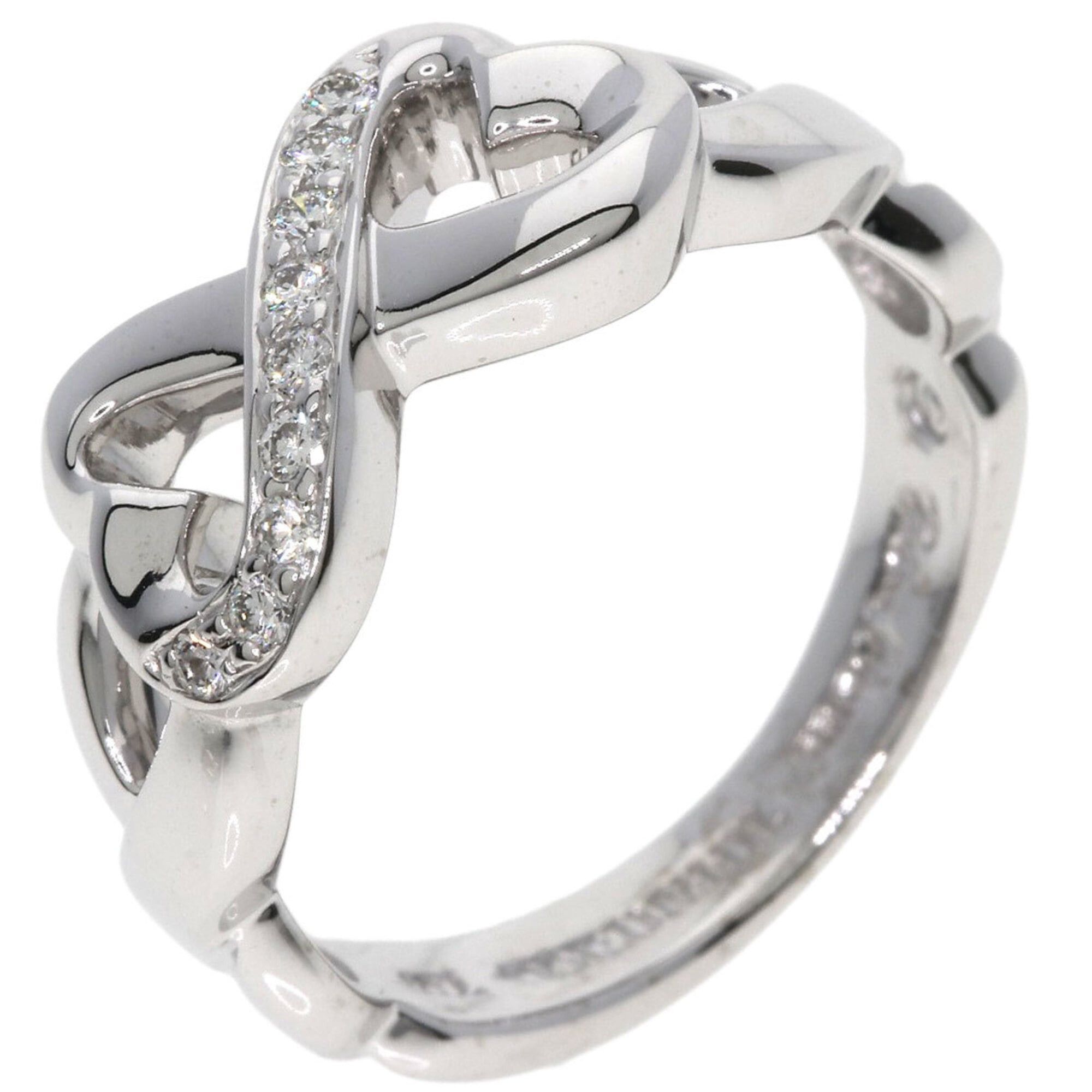 Tiffany & Co. Tiffany & Co. Double Loving Heart Diamond Ring, 18K White Gold, Women's. Size ONE SIZE - 2 Thumbnail