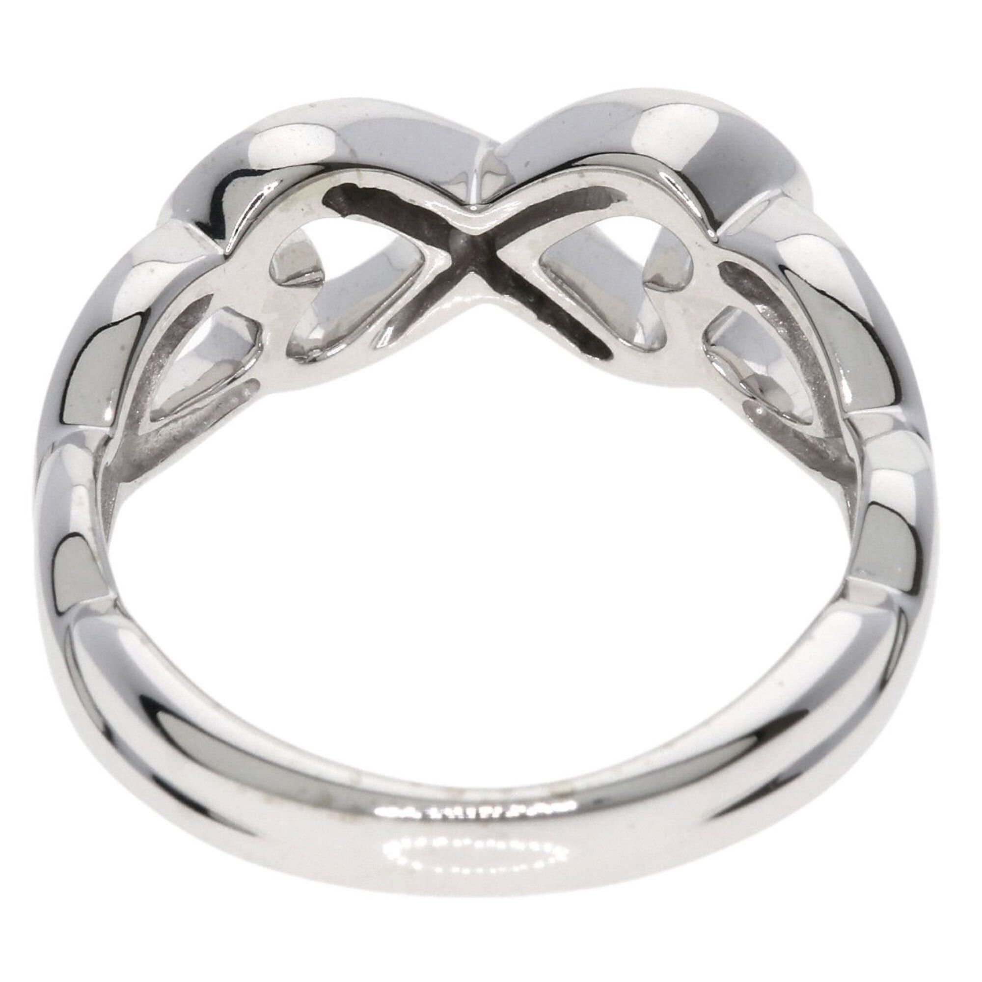 Tiffany & Co. Tiffany & Co. Double Loving Heart Diamond Ring, 18K White Gold, Women's. Size ONE SIZE - 4 Thumbnail