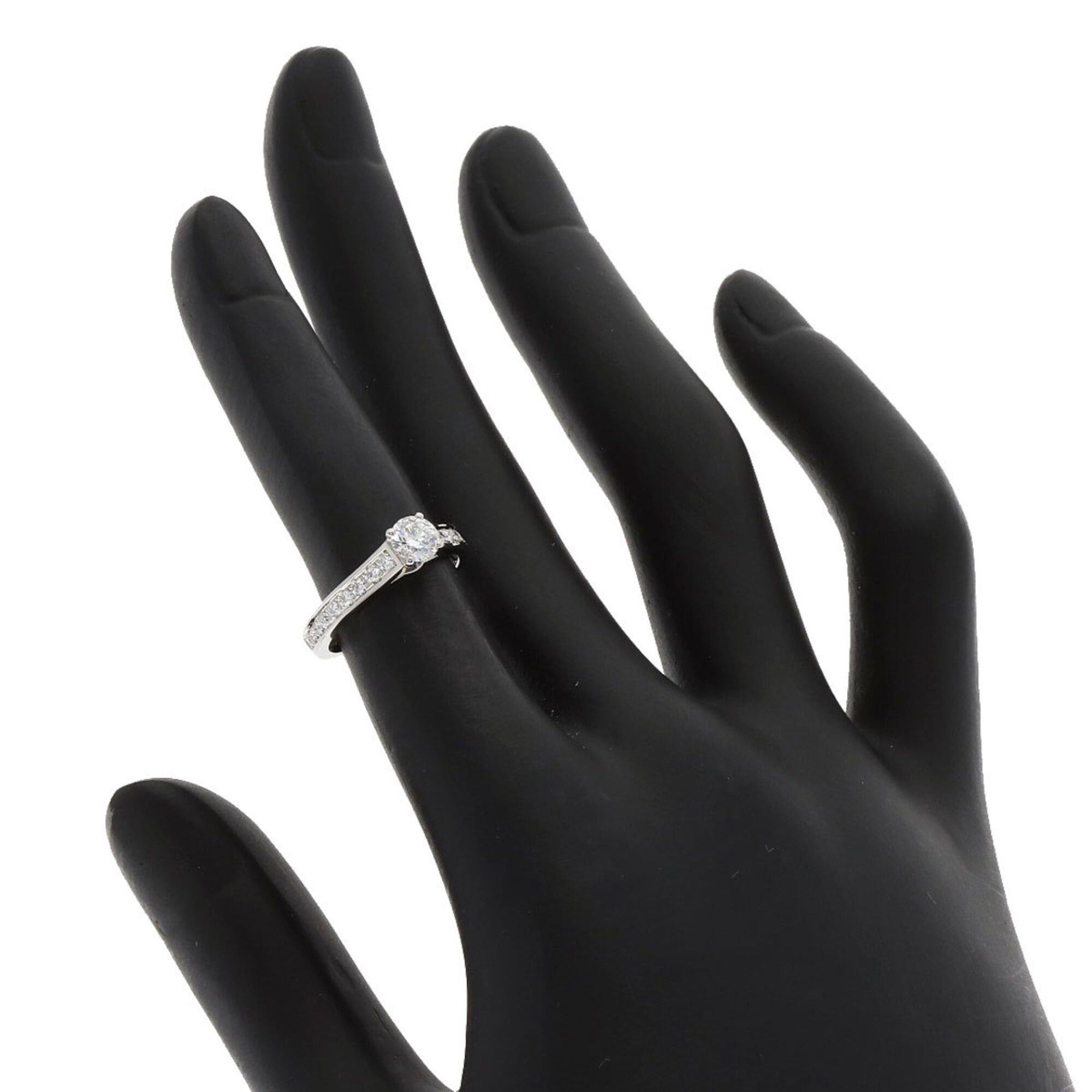 Cartier Cartier 1895 Solitaire Diamond E-VS1-EX #45 Ring, Platinum PT950, Women's. Size ONE SIZE - 6 Thumbnail