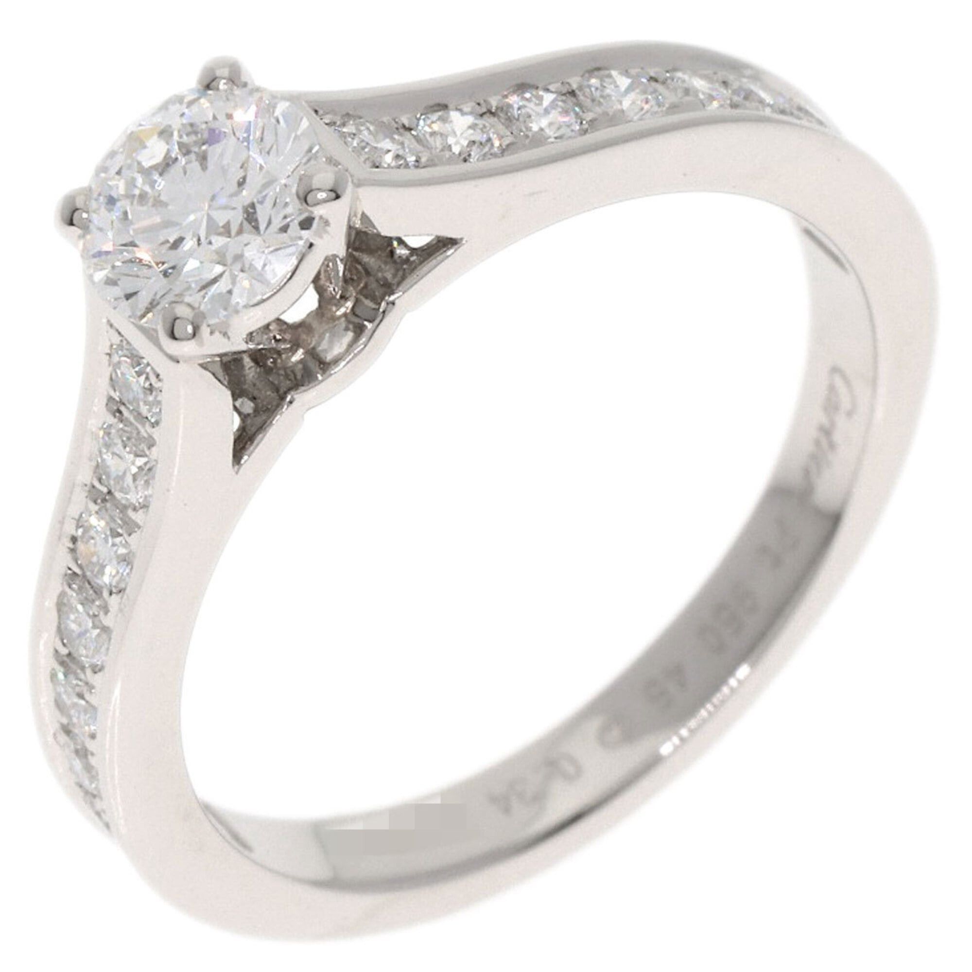 Cartier Cartier 1895 Solitaire Diamond E-VS1-EX #45 Ring, Platinum PT950, Women's. Size ONE SIZE - 2 Thumbnail
