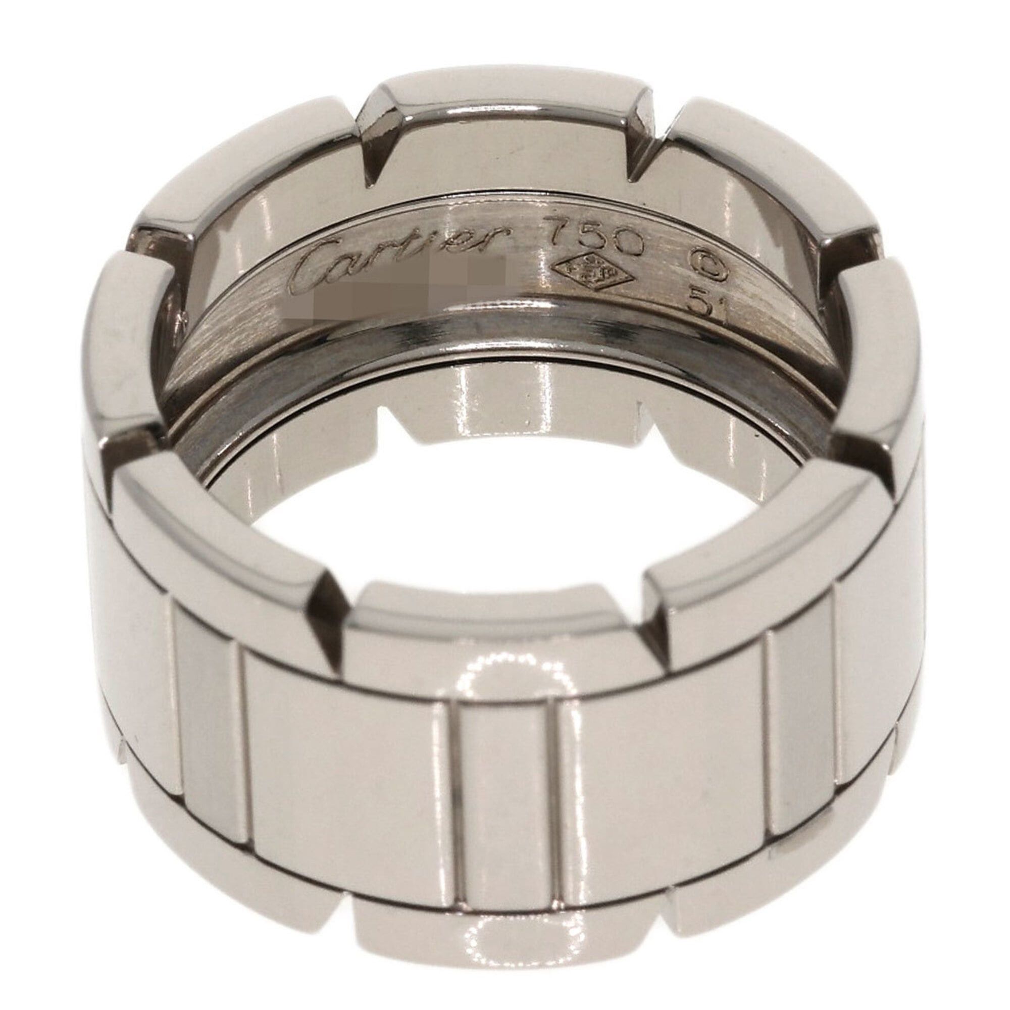 Cartier Cartier Tank Française LM #51 Ring, 18K White Gold, Women's, CARTIER Size ONE SIZE - 4 Thumbnail
