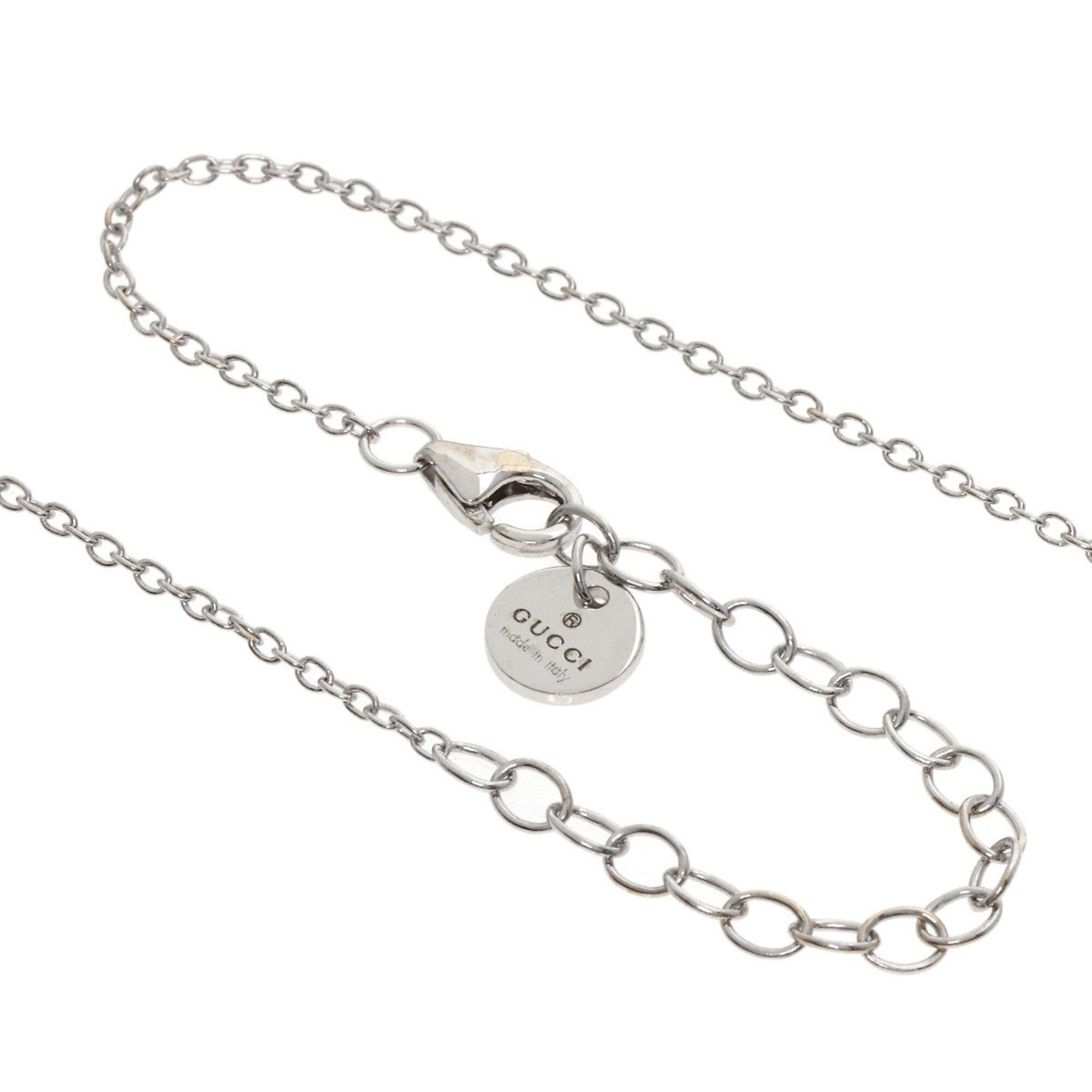 Gucci Gucci Icon Bloom Circle Necklace 18K White Gold Women's GUCCI Size ONE SIZE - 3 Thumbnail