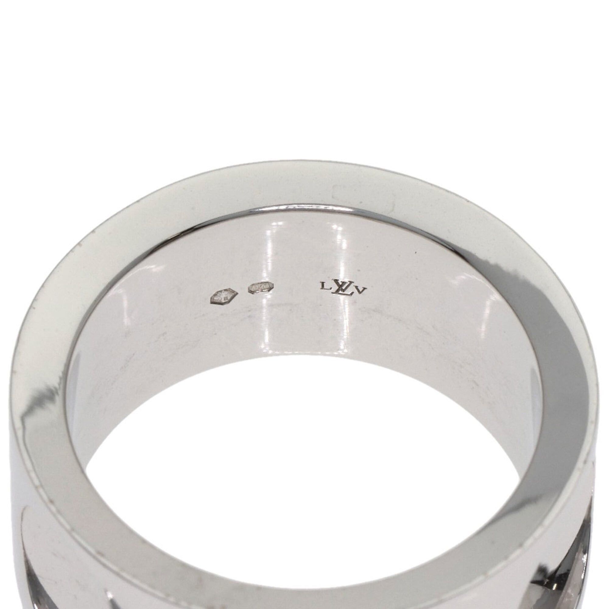 Louis Vuitton Louis Vuitton Grand Bague Empreinte Diamond Ring #53, 18K White Gold, Women's. Size ONE SIZE - 5 Thumbnail