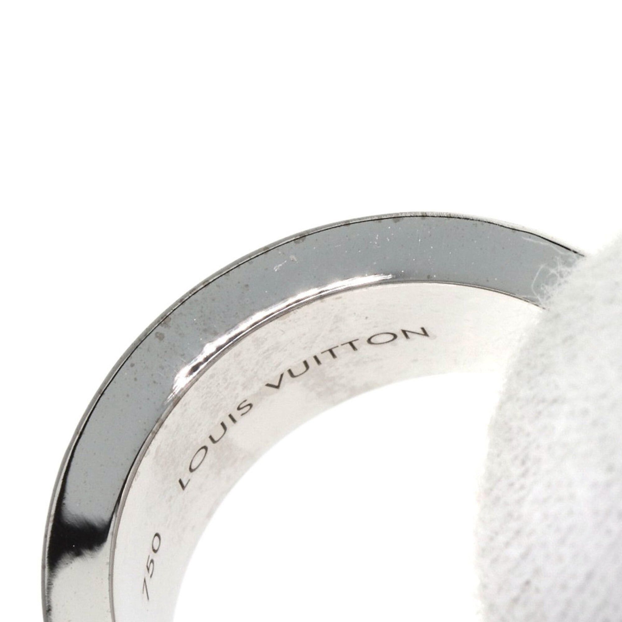 Louis Vuitton Louis Vuitton Grand Bague Empreinte Diamond Ring #53, 18K White Gold, Women's. Size ONE SIZE - 12 Thumbnail