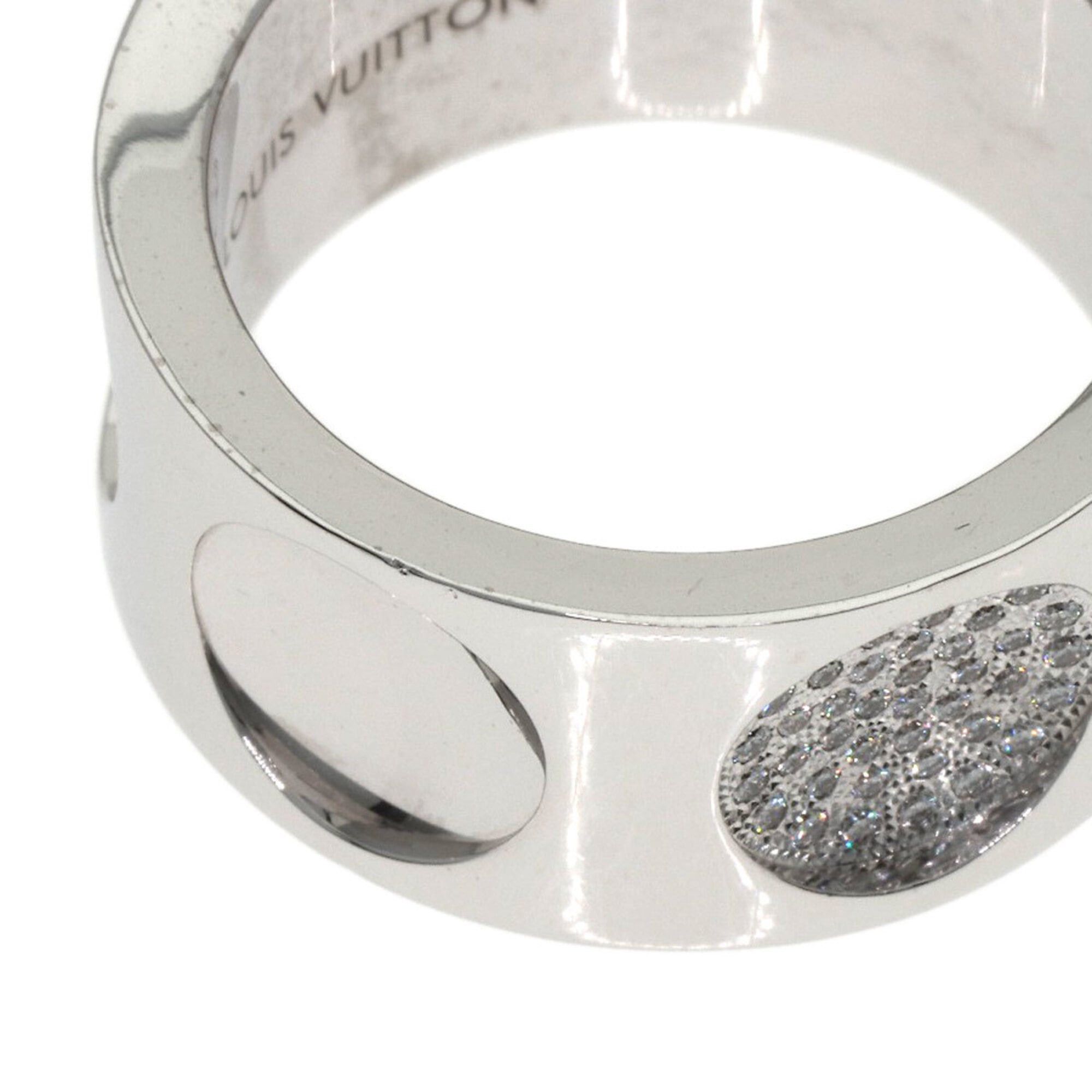 Louis Vuitton Louis Vuitton Grand Bague Empreinte Diamond Ring #53, 18K White Gold, Women's. Size ONE SIZE - 7 Thumbnail