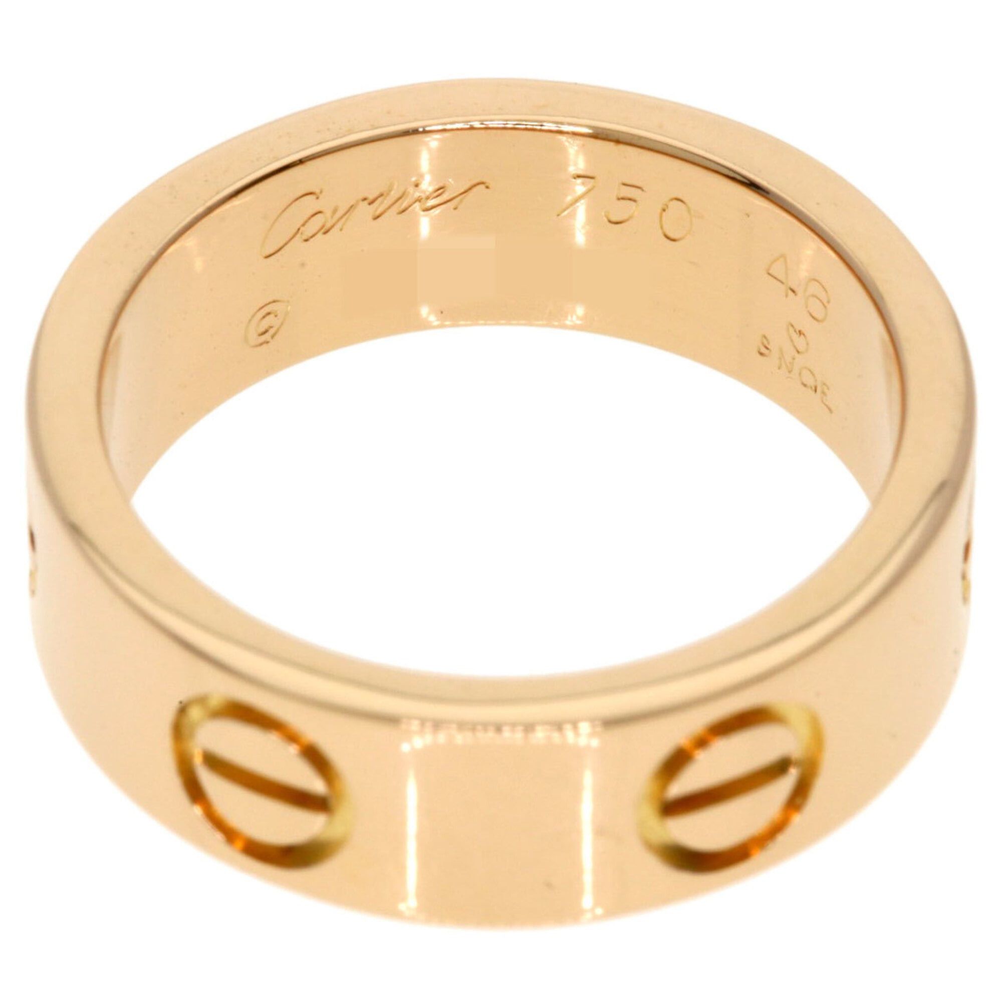 Cartier Cartier Love Ring #46, 18K Pink Gold, Women's Ring, CARTIER Size ONE SIZE - 4 Thumbnail