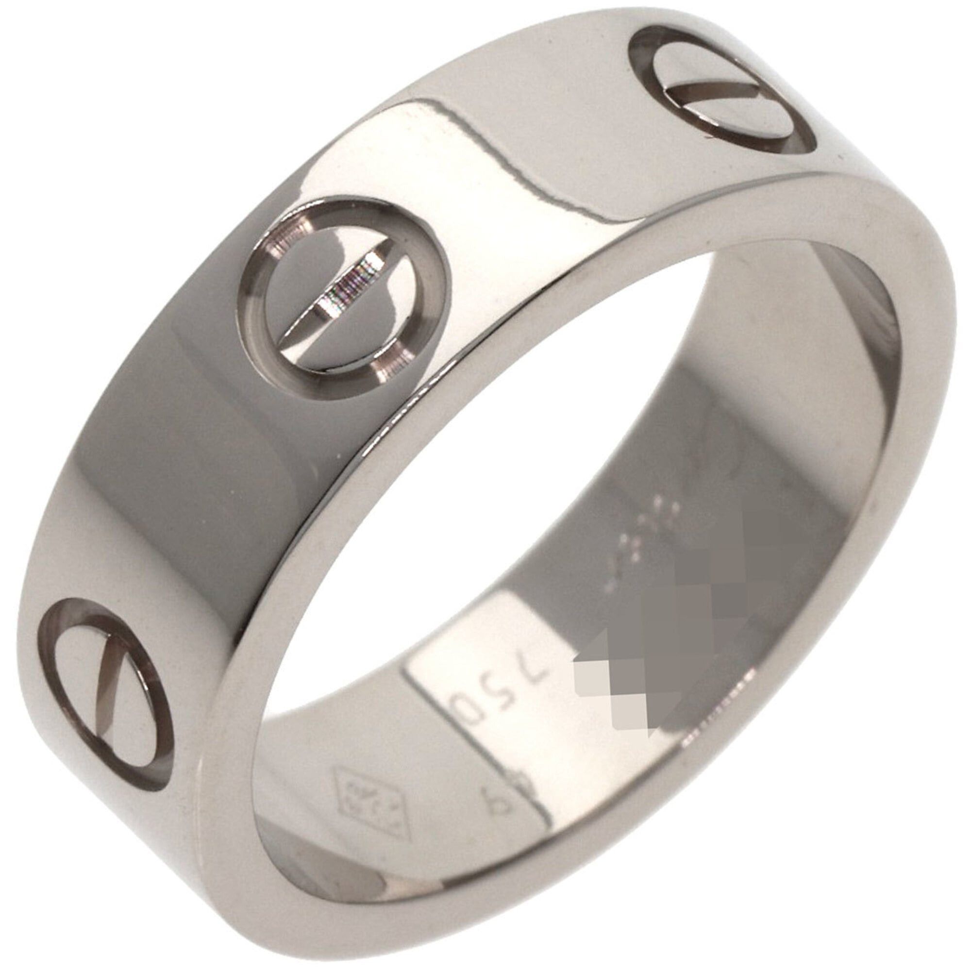 Cartier Cartier Love Ring #49, 18K White Gold, Women's Ring, CARTIER Size ONE SIZE - 2 Thumbnail