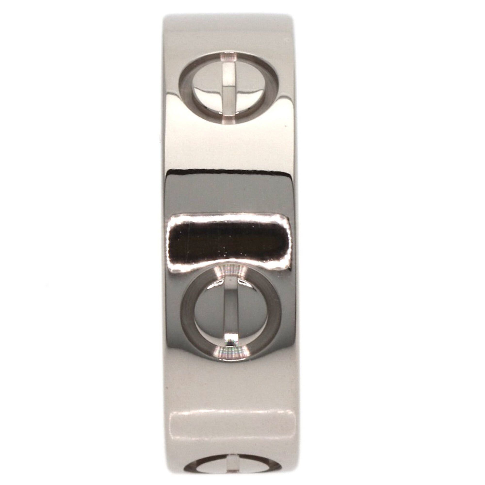 Cartier Cartier Love Ring #49, 18K White Gold, Women's Ring, CARTIER Size ONE SIZE - 3 Thumbnail