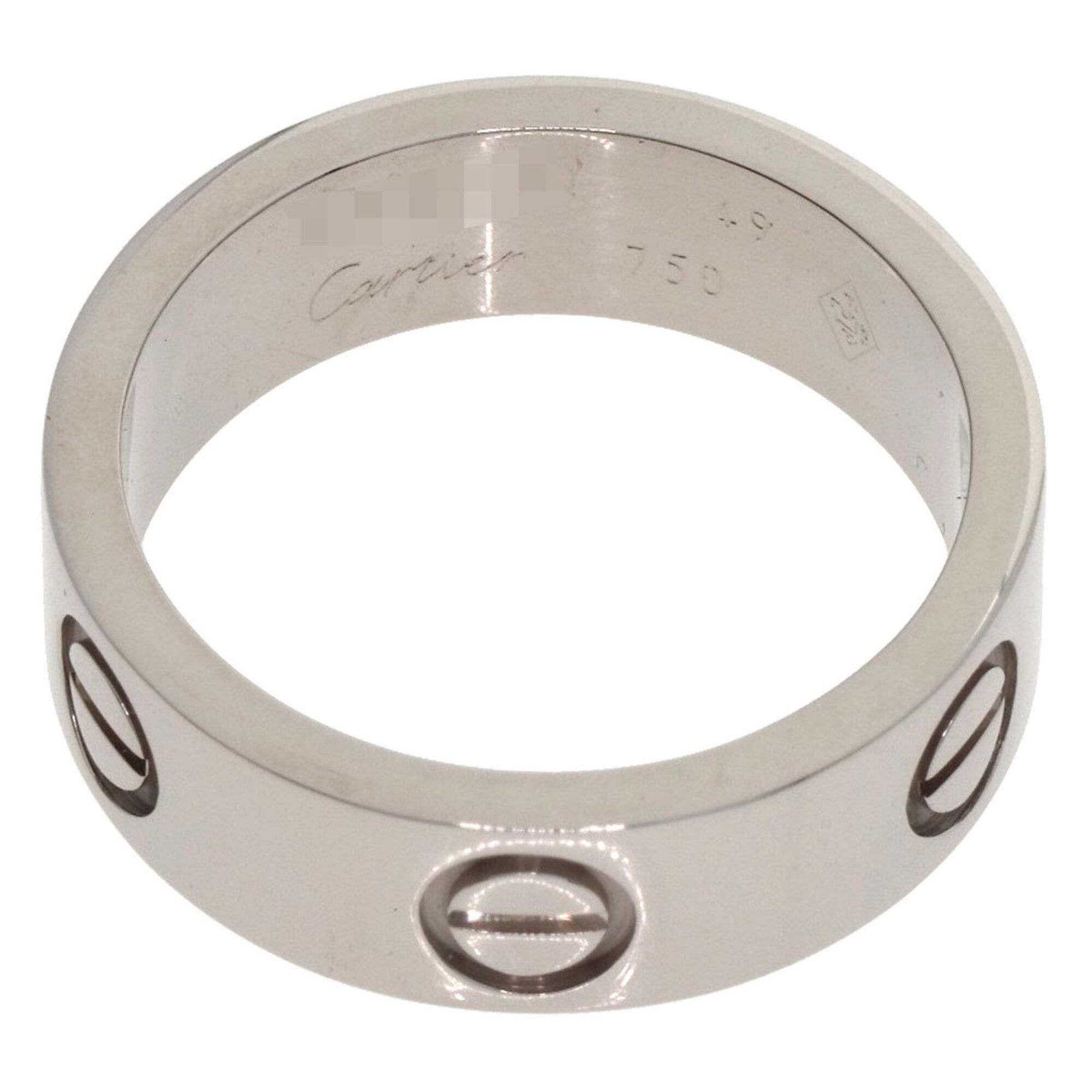 Cartier Cartier Love Ring #49, 18K White Gold, Women's Ring, CARTIER Size ONE SIZE - 4 Thumbnail
