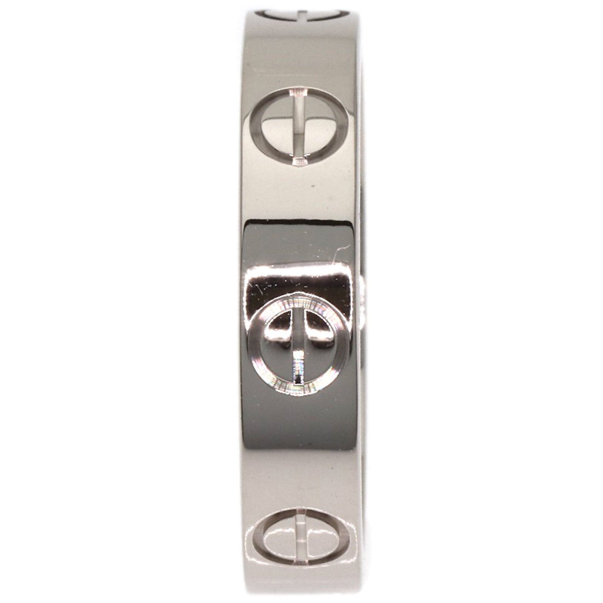 Cartier Cartier Mini Love Ring #47, 18K White Gold, Women's Ring, CARTIER Size ONE SIZE - 3 Thumbnail